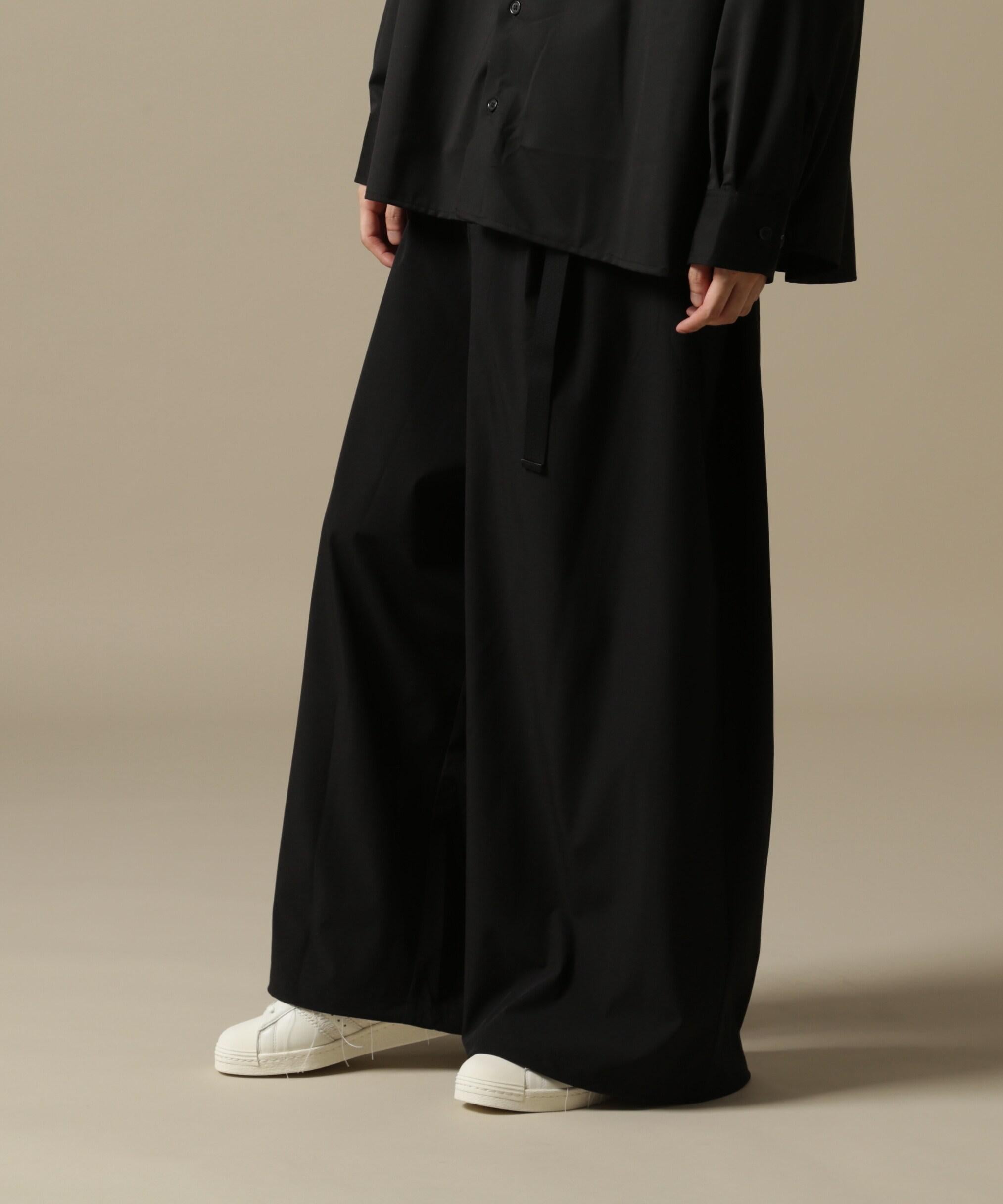 DankeSchon/ダンケシェーン/P>EMIUM 撥水SN SUPE> WIDE PANTS ブラック