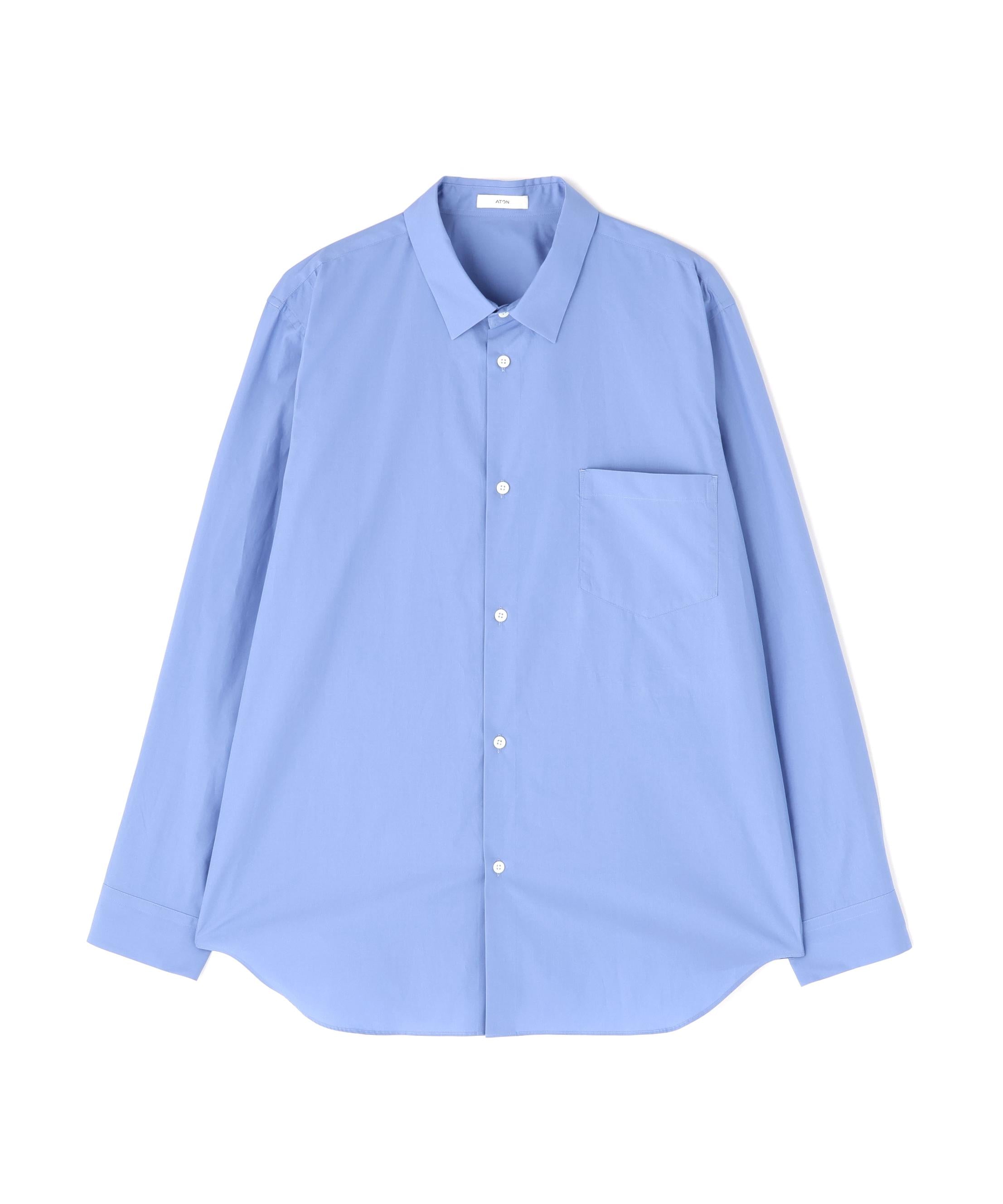 ATON (エイトン)SUVIN BROAD | STANDARD SHIRT サックス1