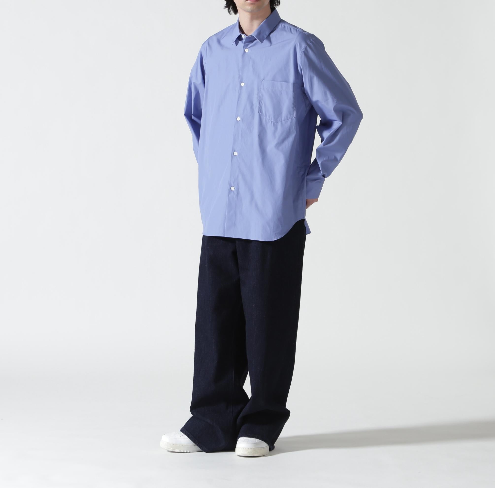 ATON (エイトン)SUVIN BROAD | STANDARD SHIRT サックス1