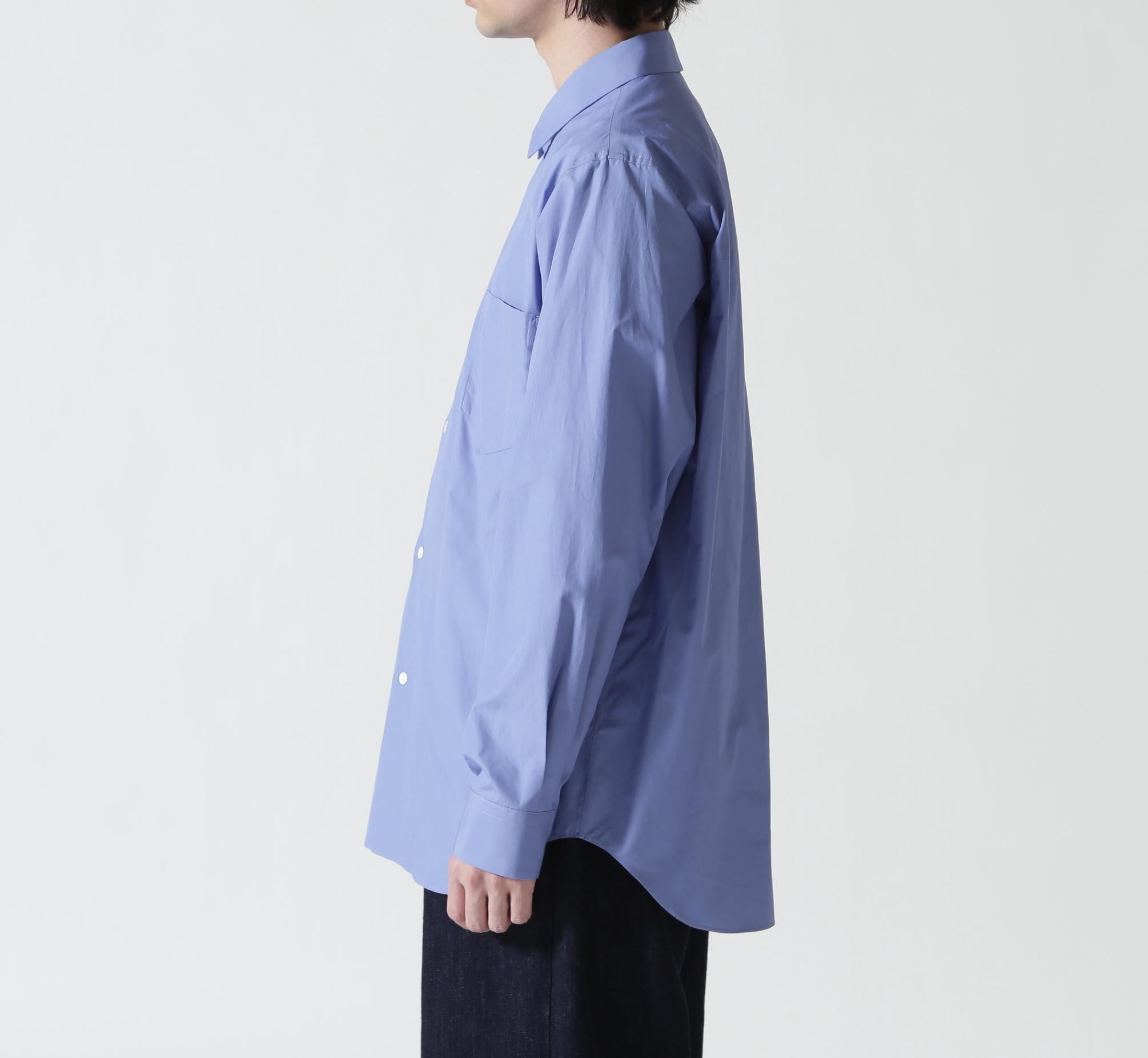 ATON (エイトン)SUVIN BROAD | STANDARD SHIRT サックス1