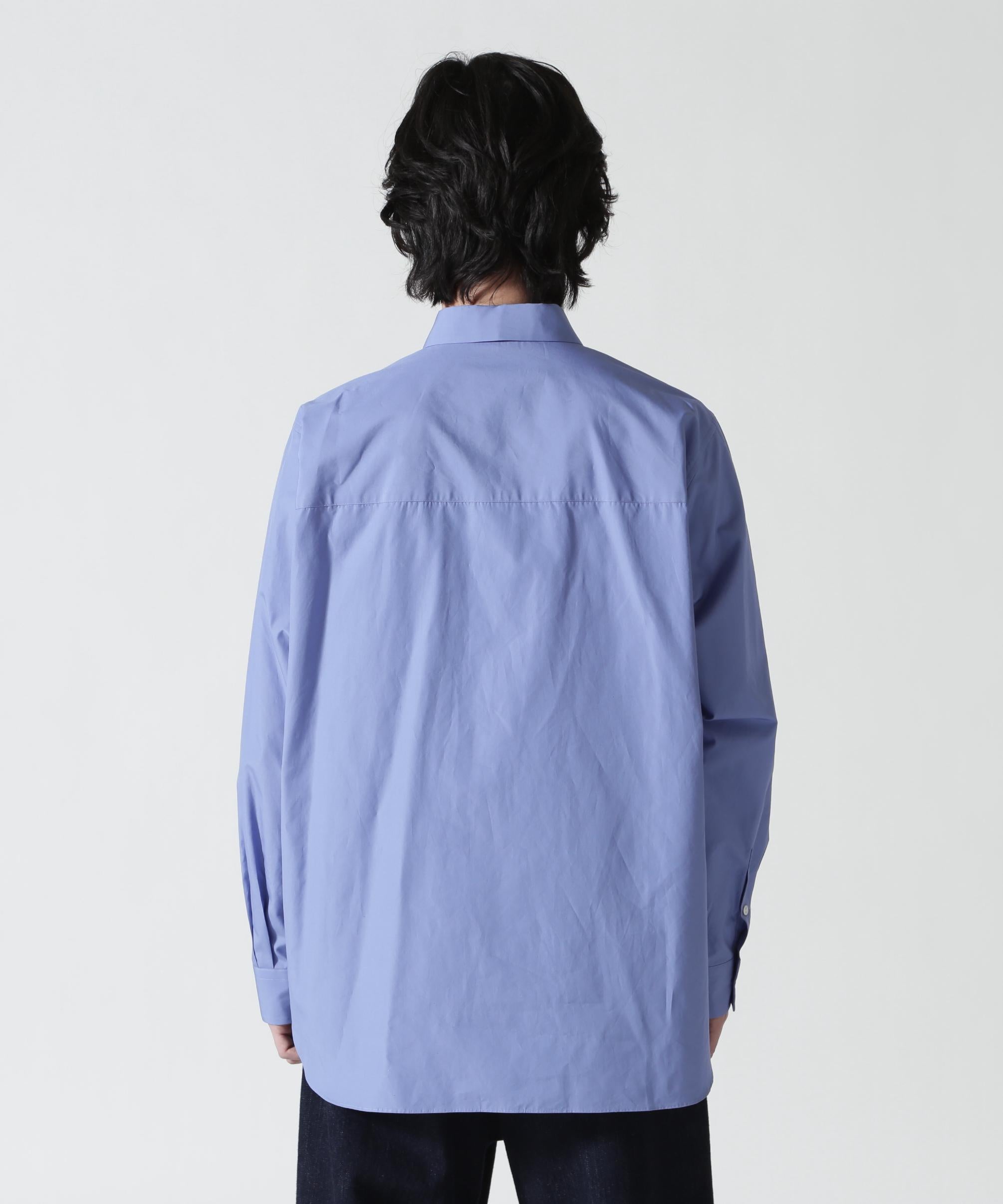 ATON (エイトン)SUVIN BROAD | STANDARD SHIRT サックス1