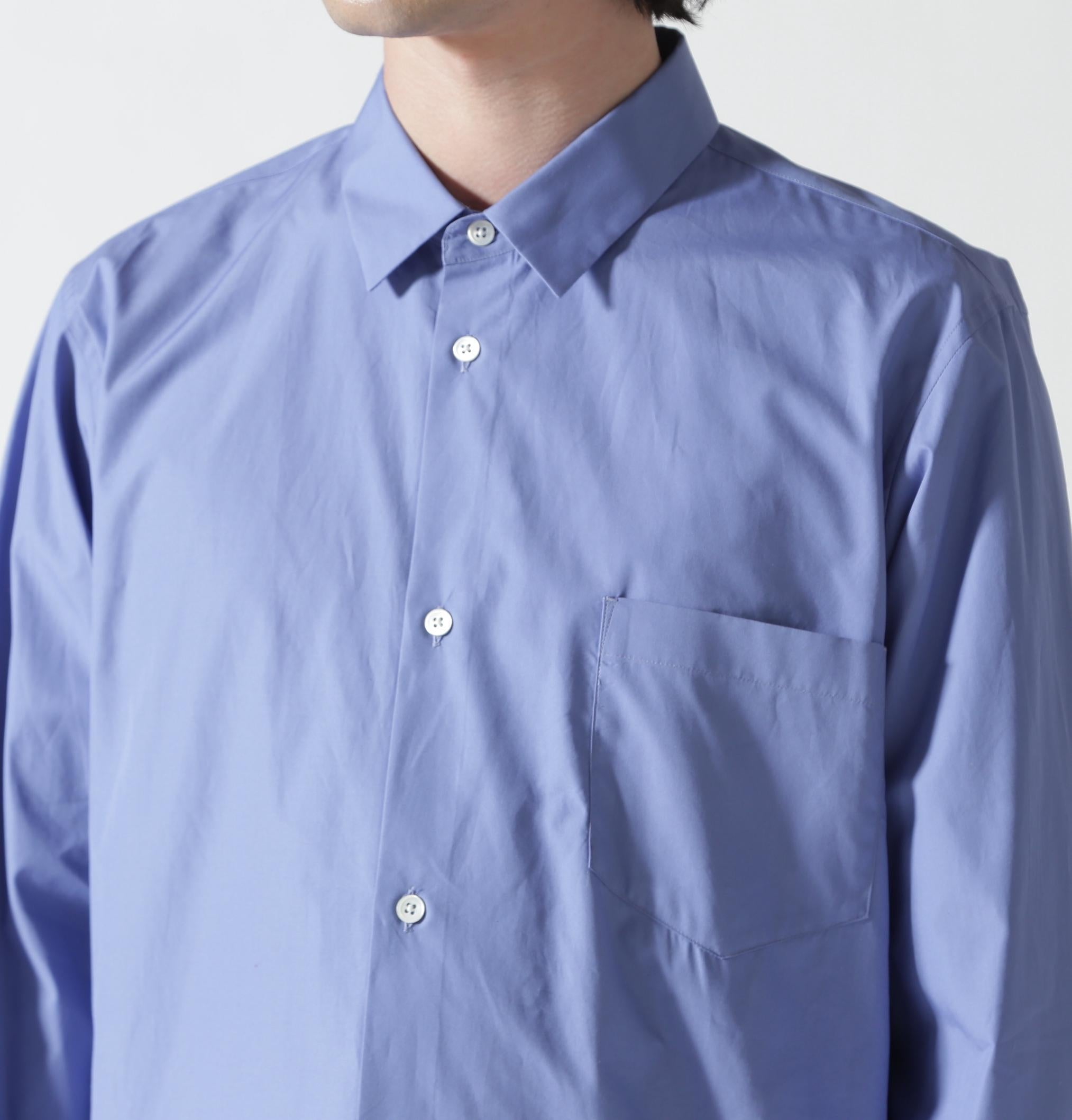 ATON (エイトン)SUVIN BROAD | STANDARD SHIRT サックス1