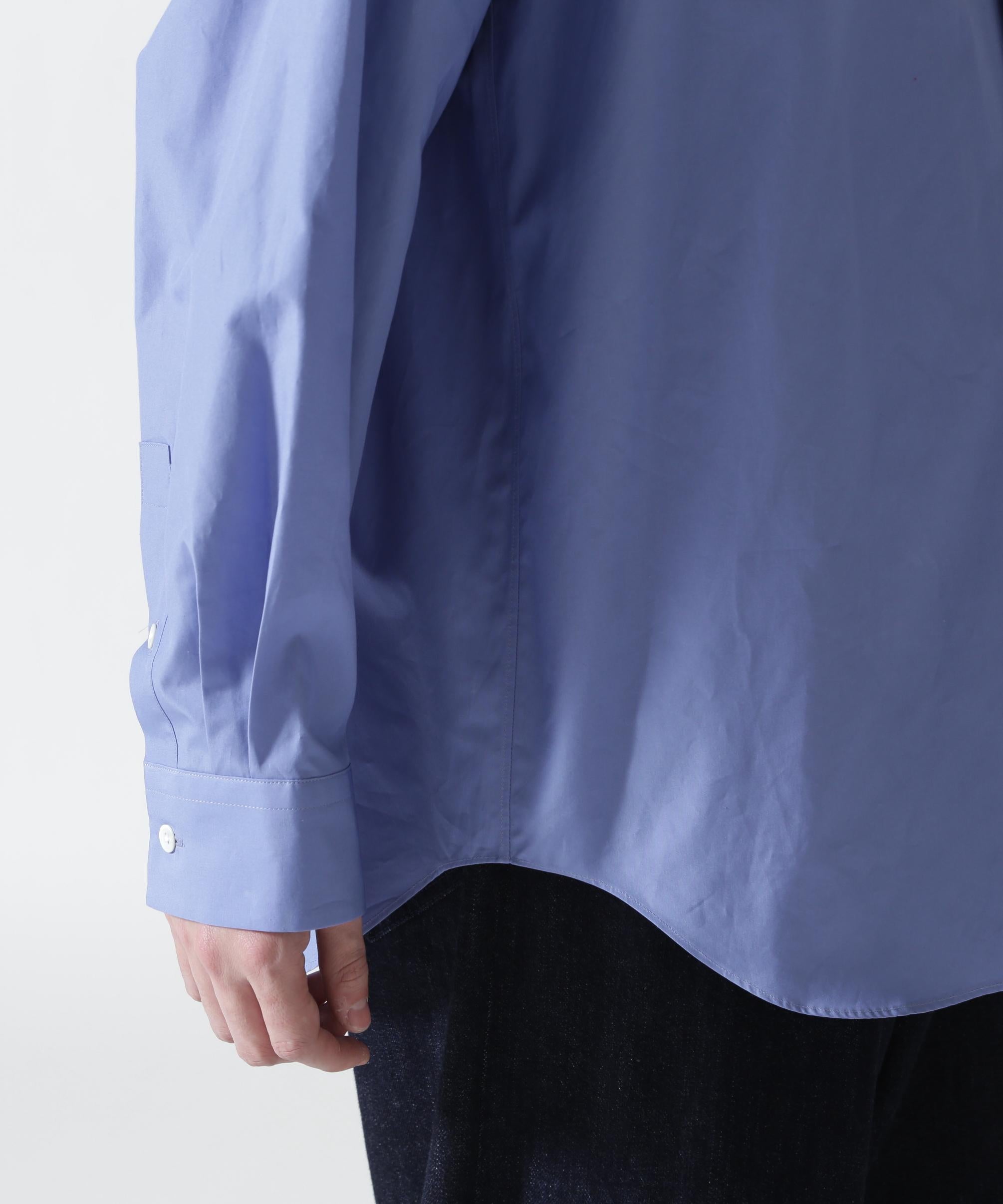 ATON (エイトン)SUVIN BROAD | STANDARD SHIRT サックス1