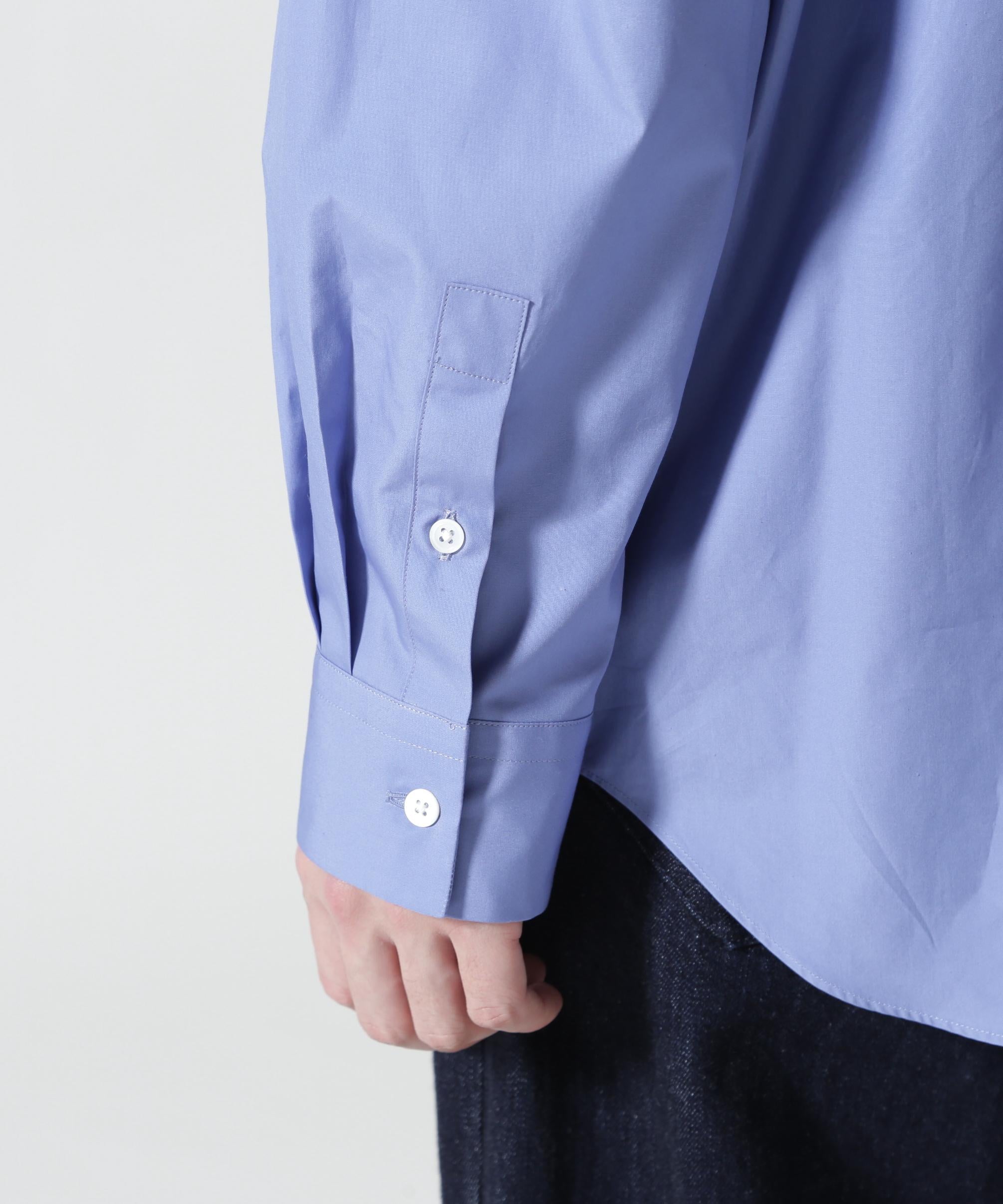 ATON (エイトン)SUVIN BROAD | STANDARD SHIRT サックス1