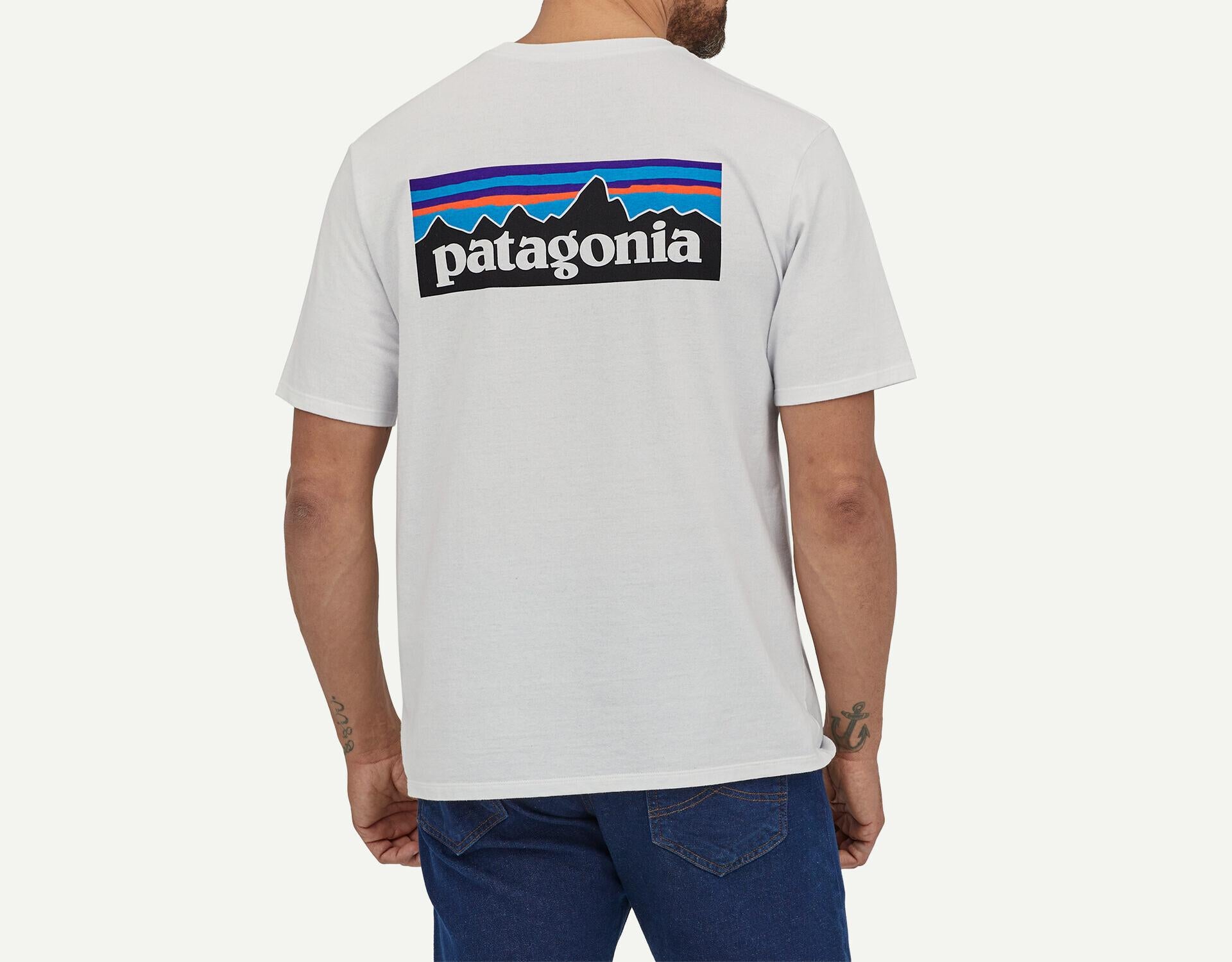 Patagonia/パタゴニア　メンズ・P-6ロゴ・レスポンシビリティー ホワイト