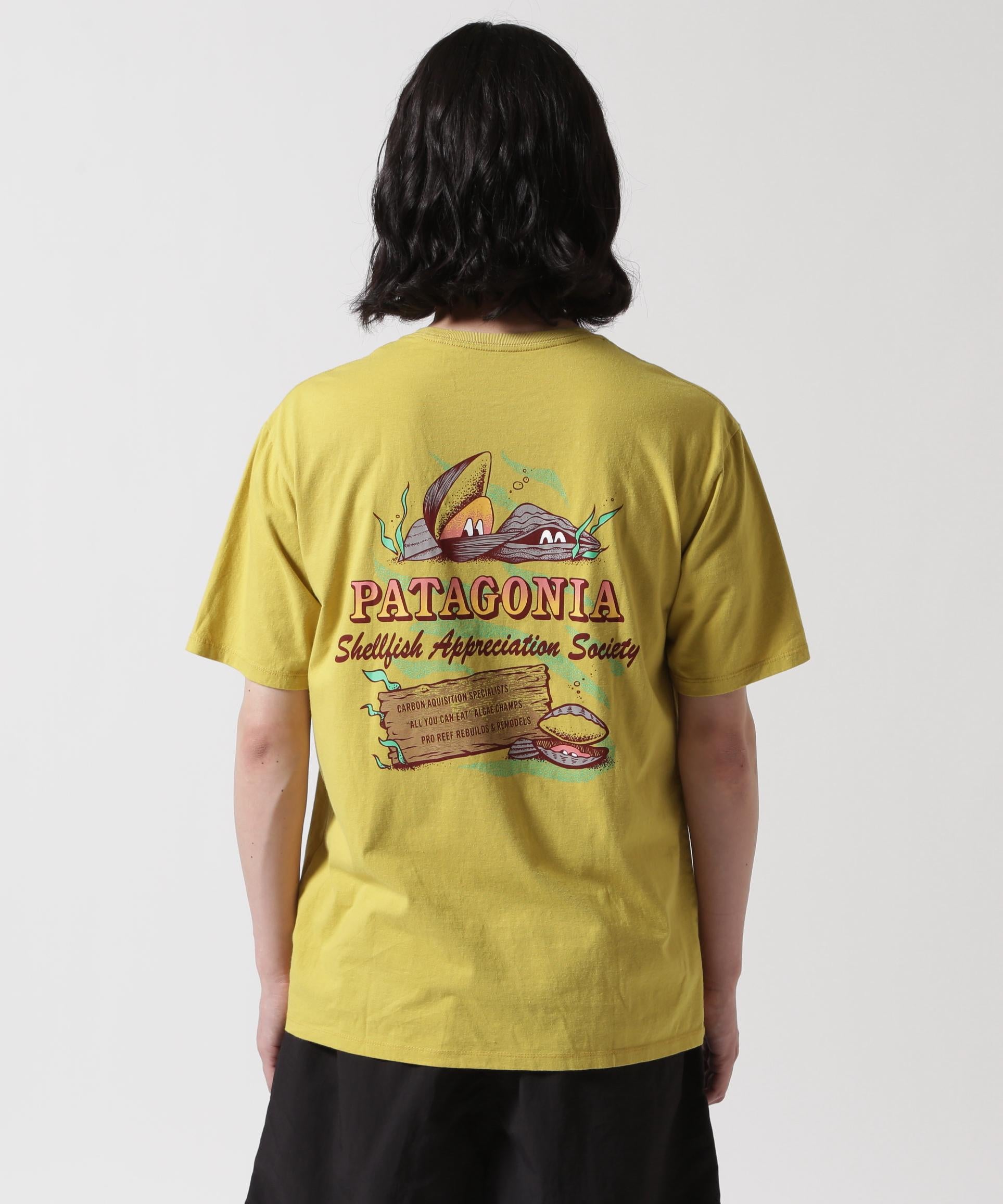 Patagonia/パタゴニア　 メンズ・アクアティック・アクション・オーガニック・Tシャツ イエロー