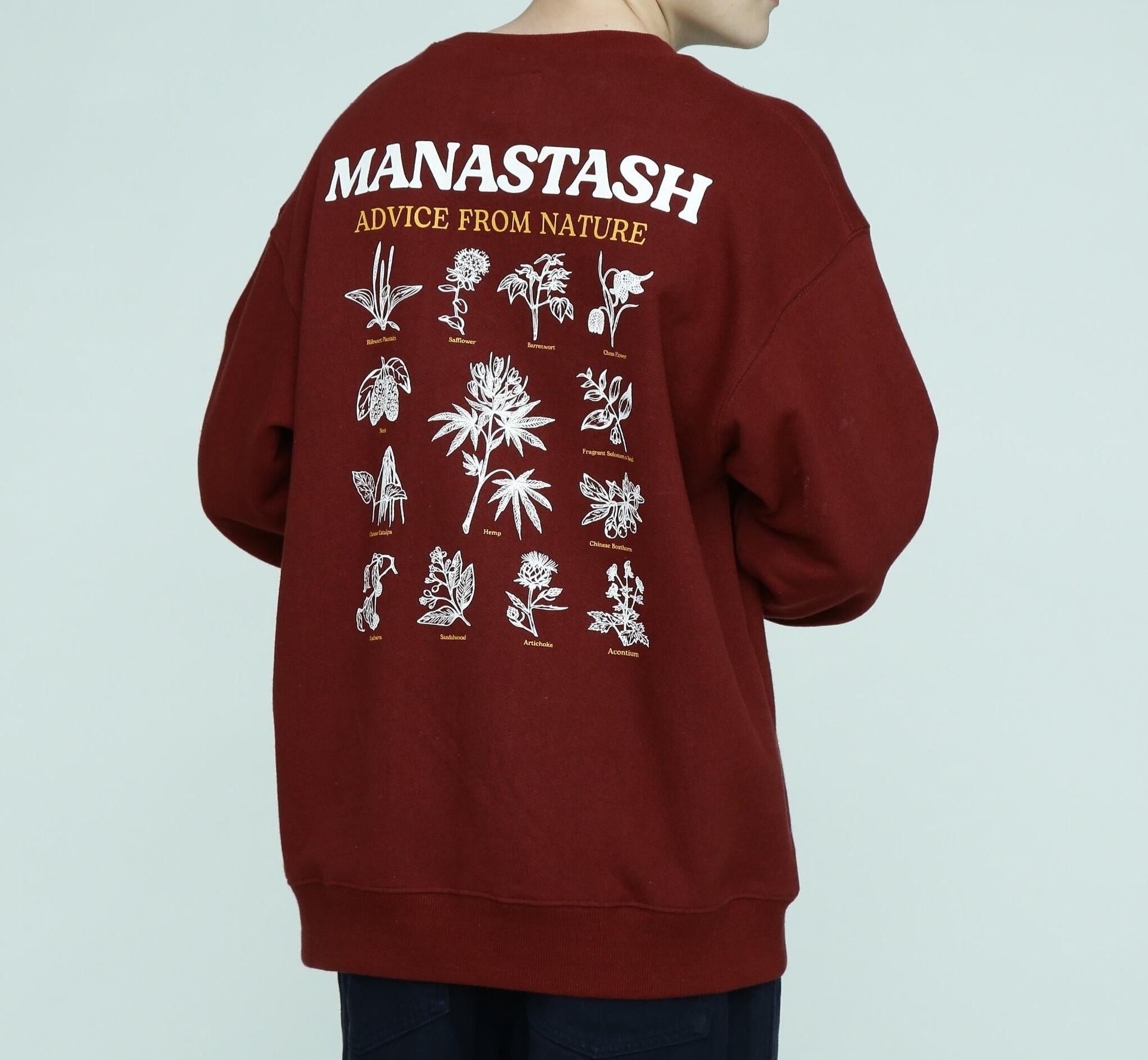 MANASTASH/マナスタッシュ/CASCADE SWEATSHI>TS AFN バーガンディ5