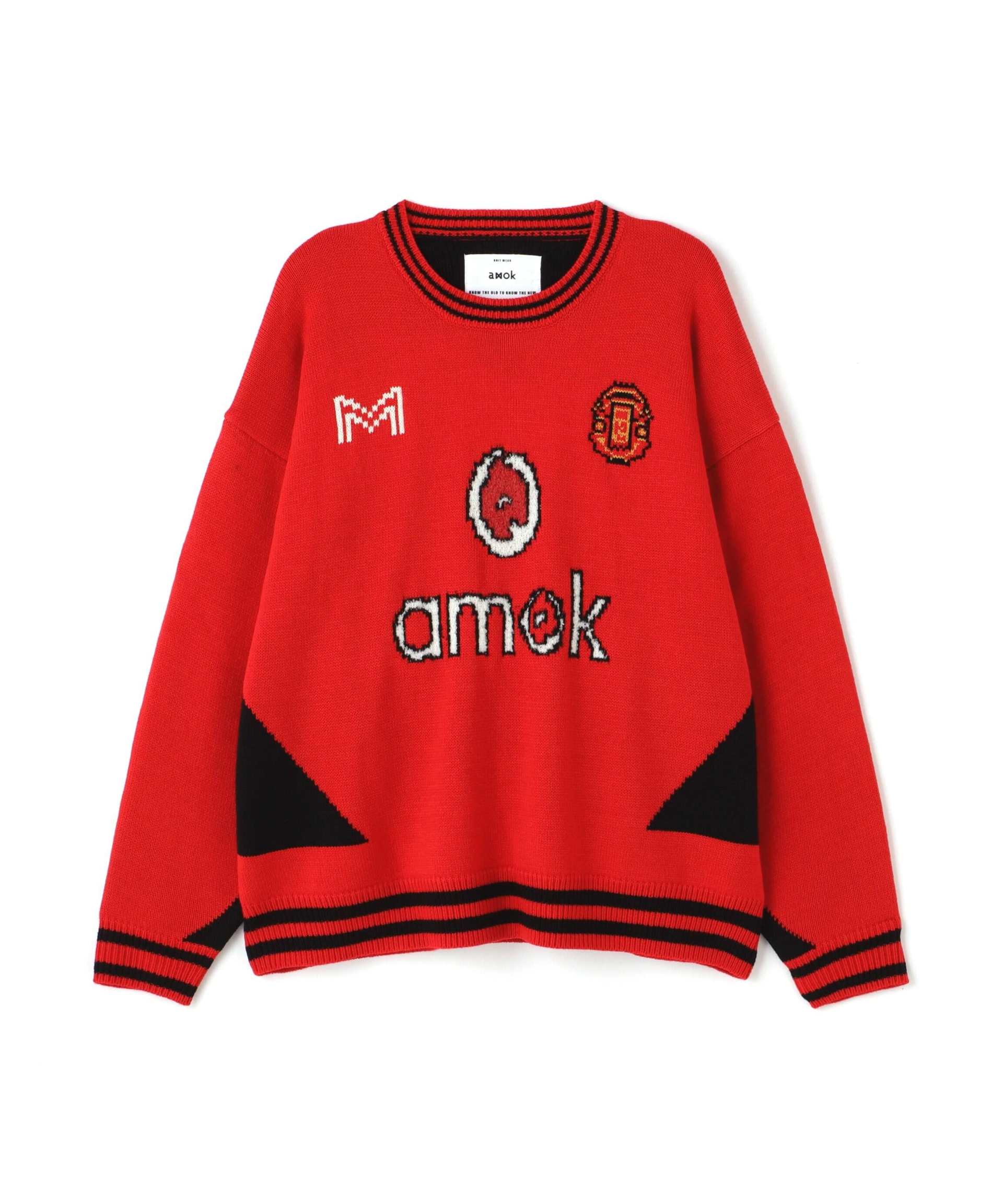 amok/アモク/別注GAME KNIT レッド
