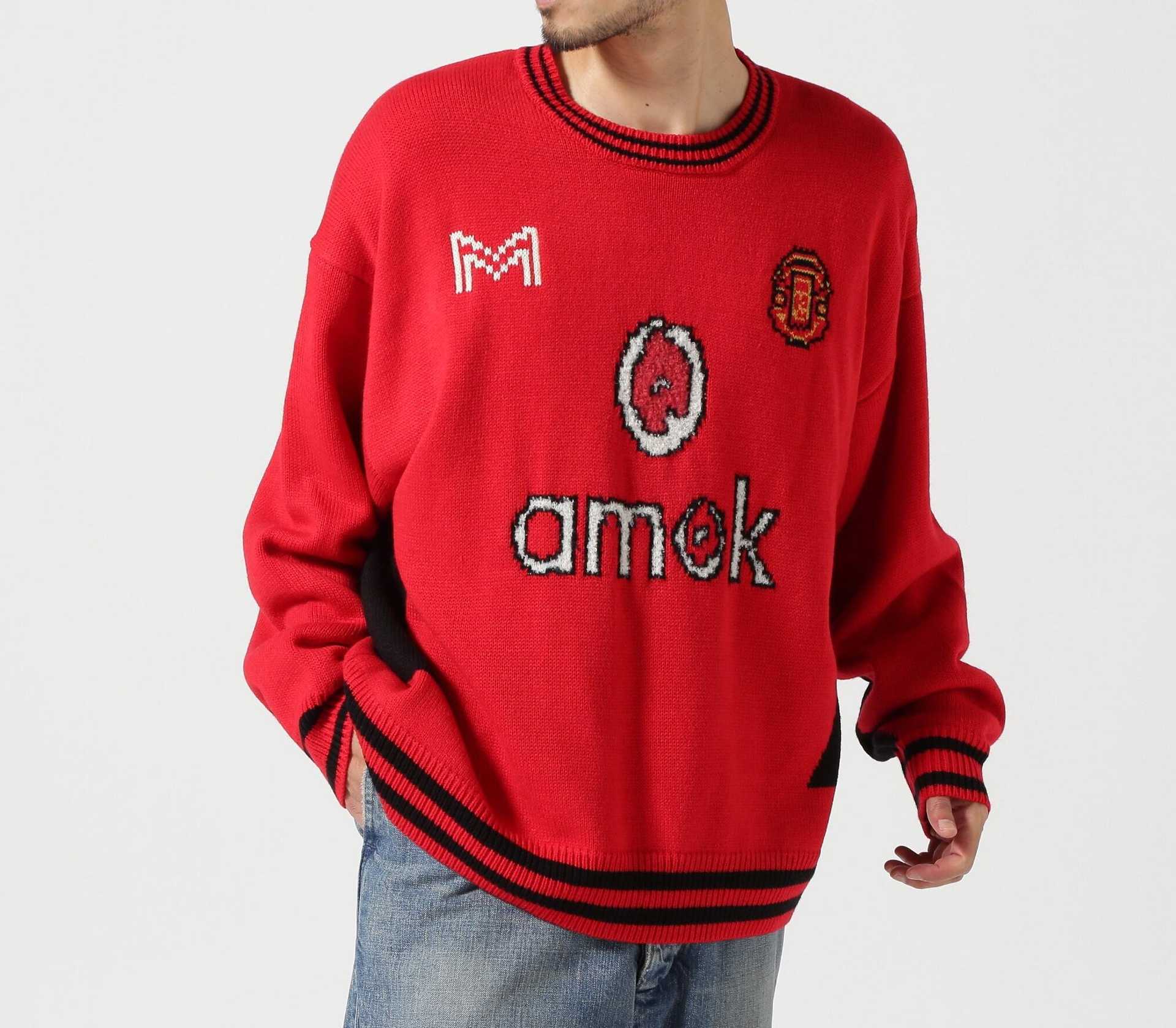 amok/アモク/別注GAME KNIT レッド