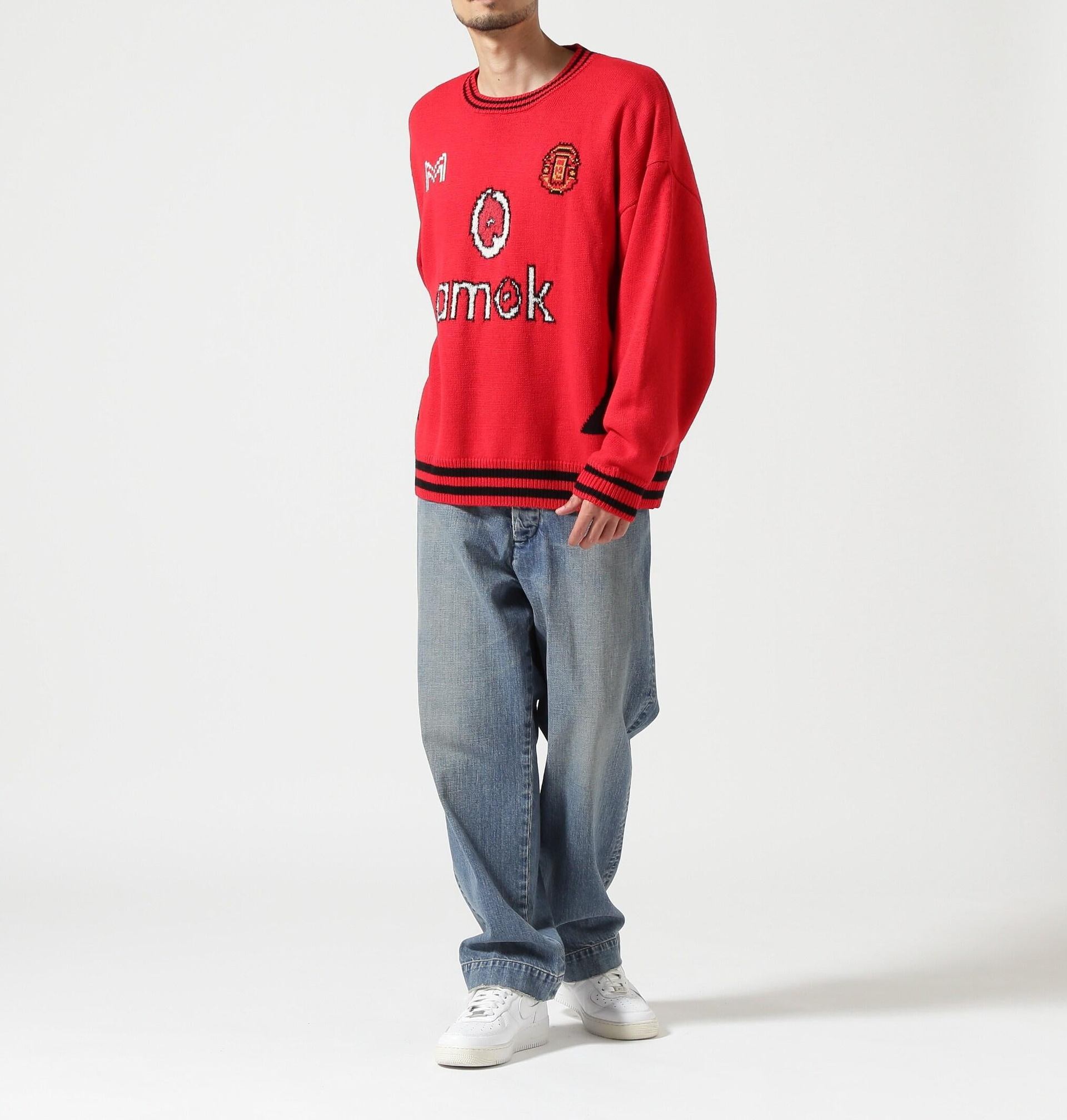 amok/アモク/別注GAME KNIT レッド