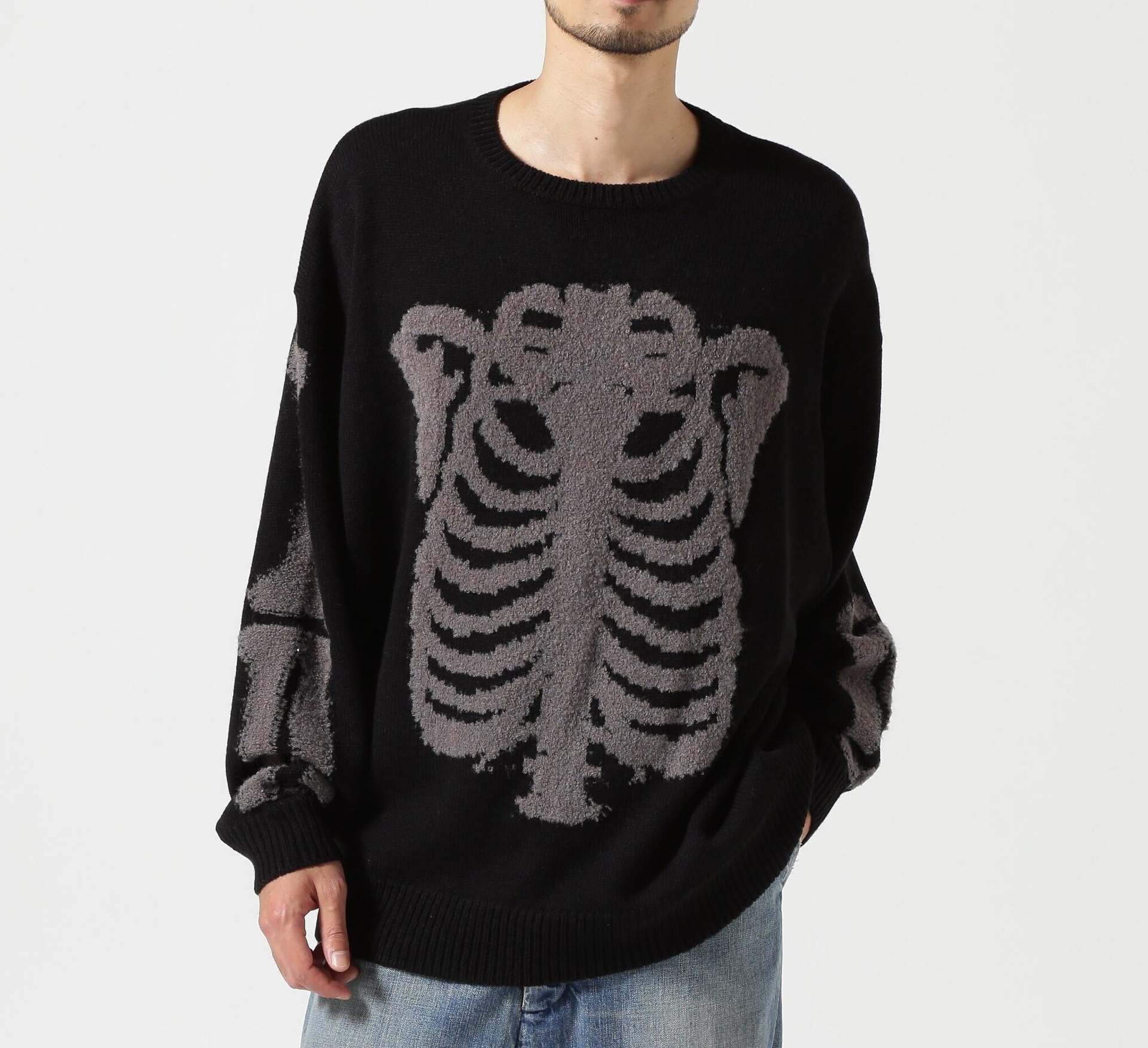amok/アモク/別注RONE KNIT ブラック