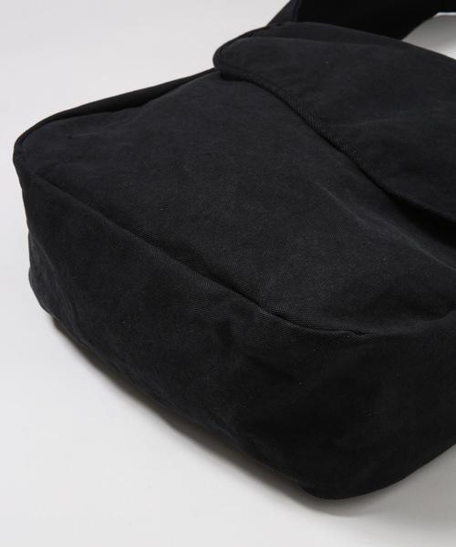 トゥエンティーエイティー/ PRODUCT DYED #8 CANVAS MESSENGER BAG ブラック