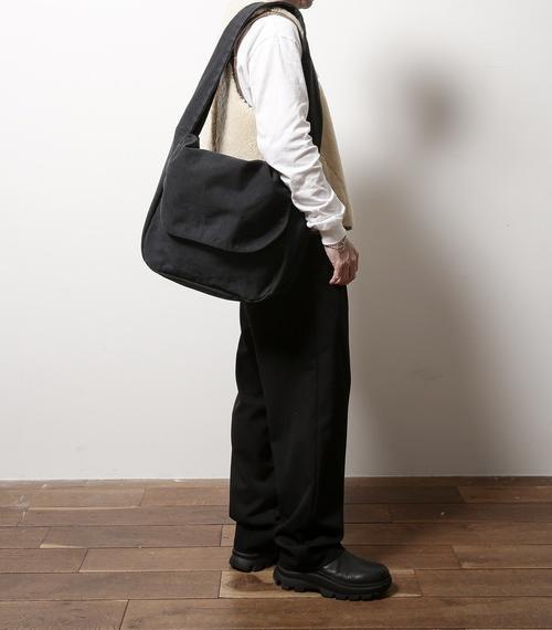 トゥエンティーエイティー/ PRODUCT DYED #8 CANVAS MESSENGER BAG ブラック