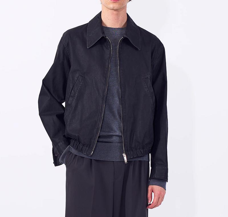 YOKE/ヨーク/Coating Cotton Drizzier Jacket/YK26SS01183B ブラック