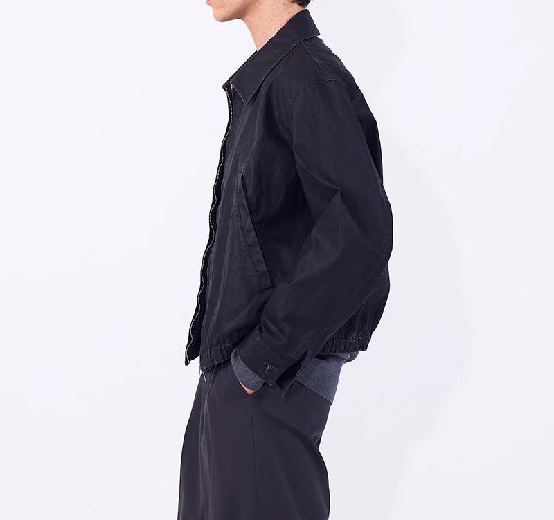 YOKE/ヨーク/Coating Cotton Drizzier Jacket/YK26SS01183B ブラック