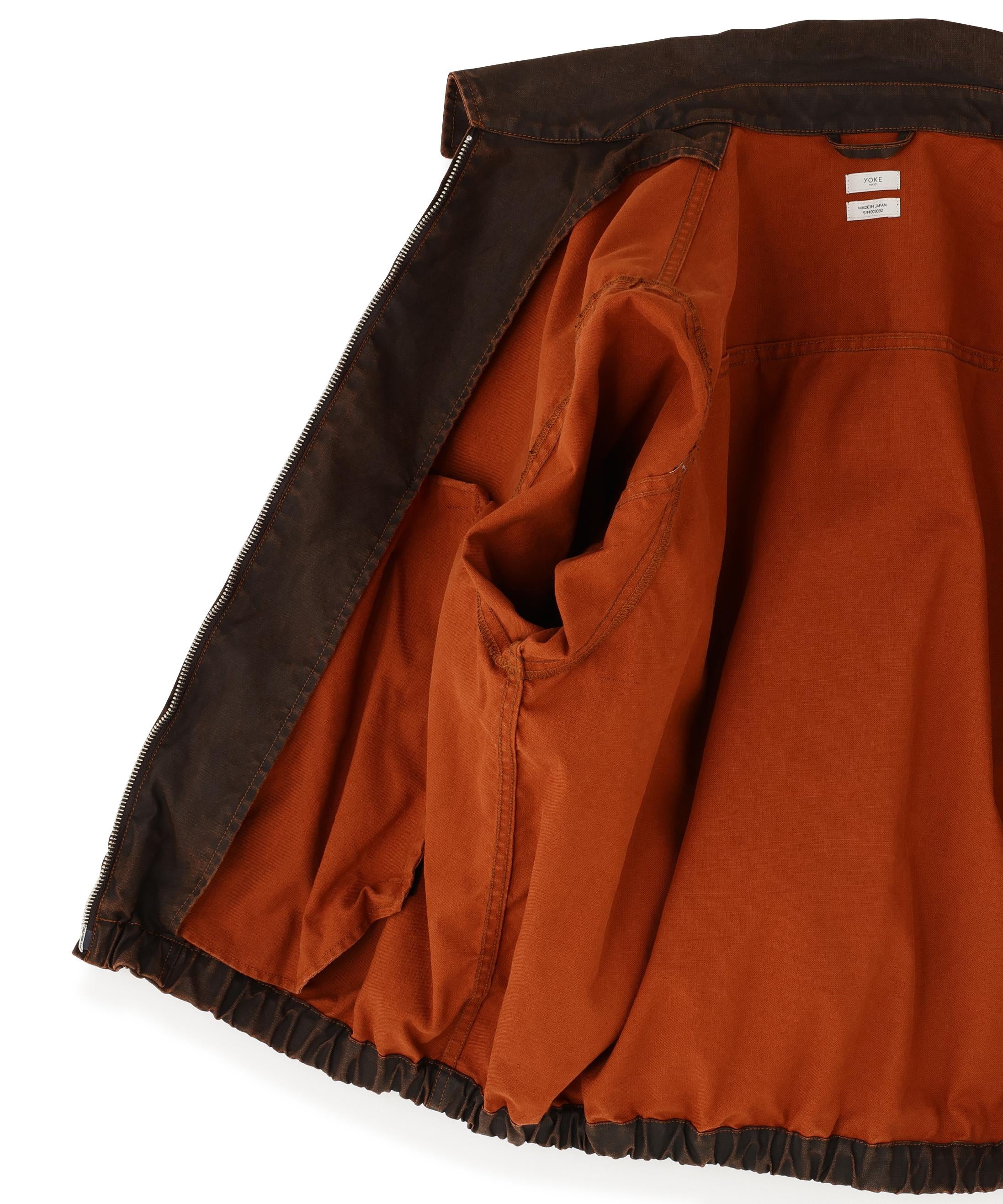 YOKE/ヨーク/Coating Cotton Drizzier Jacket/YK26SS01183B ブラウン