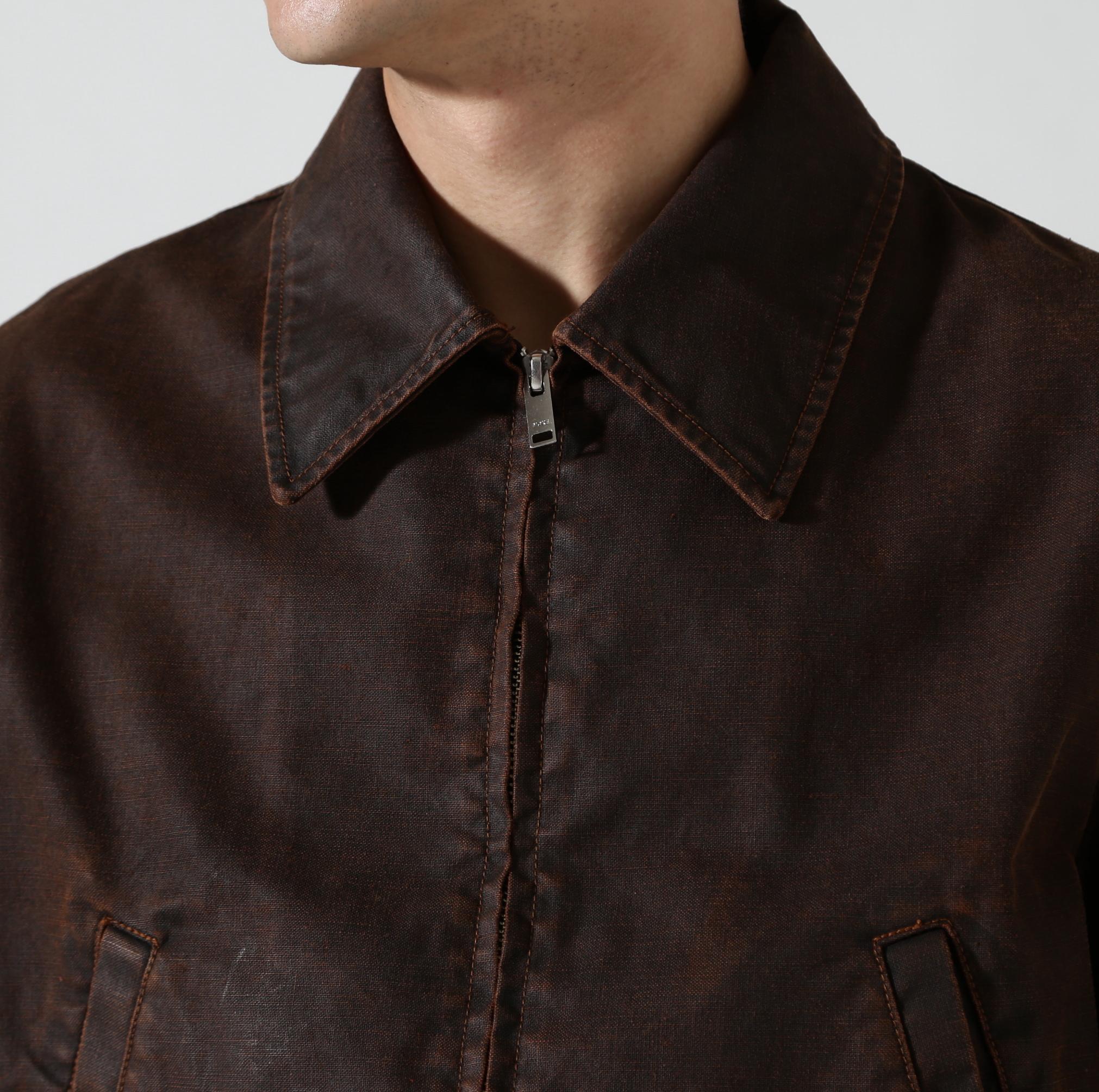 YOKE/ヨーク/Coating Cotton Drizzier Jacket/YK26SS01183B ブラウン