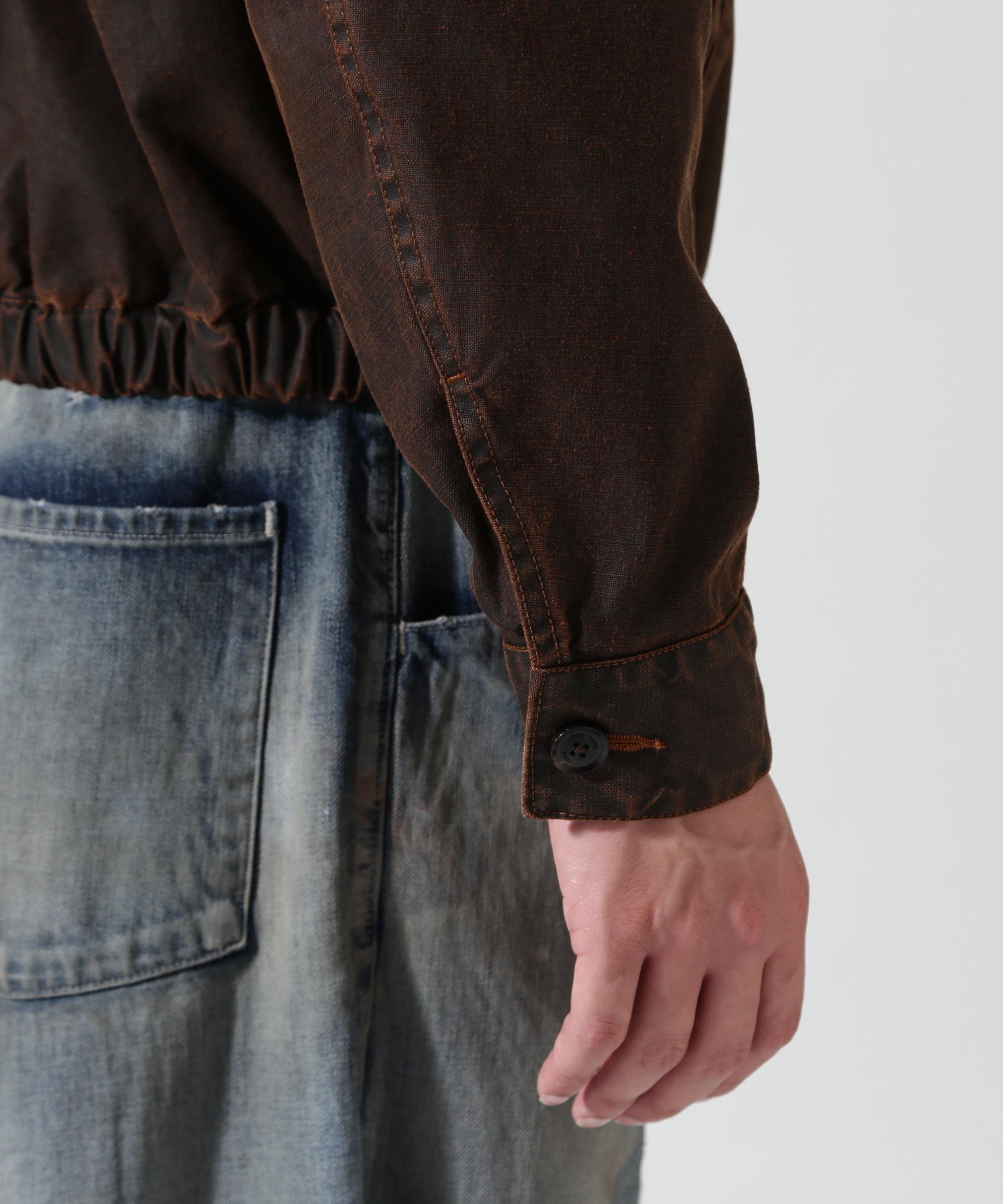YOKE/ヨーク/Coating Cotton Drizzier Jacket/YK26SS01183B ブラウン