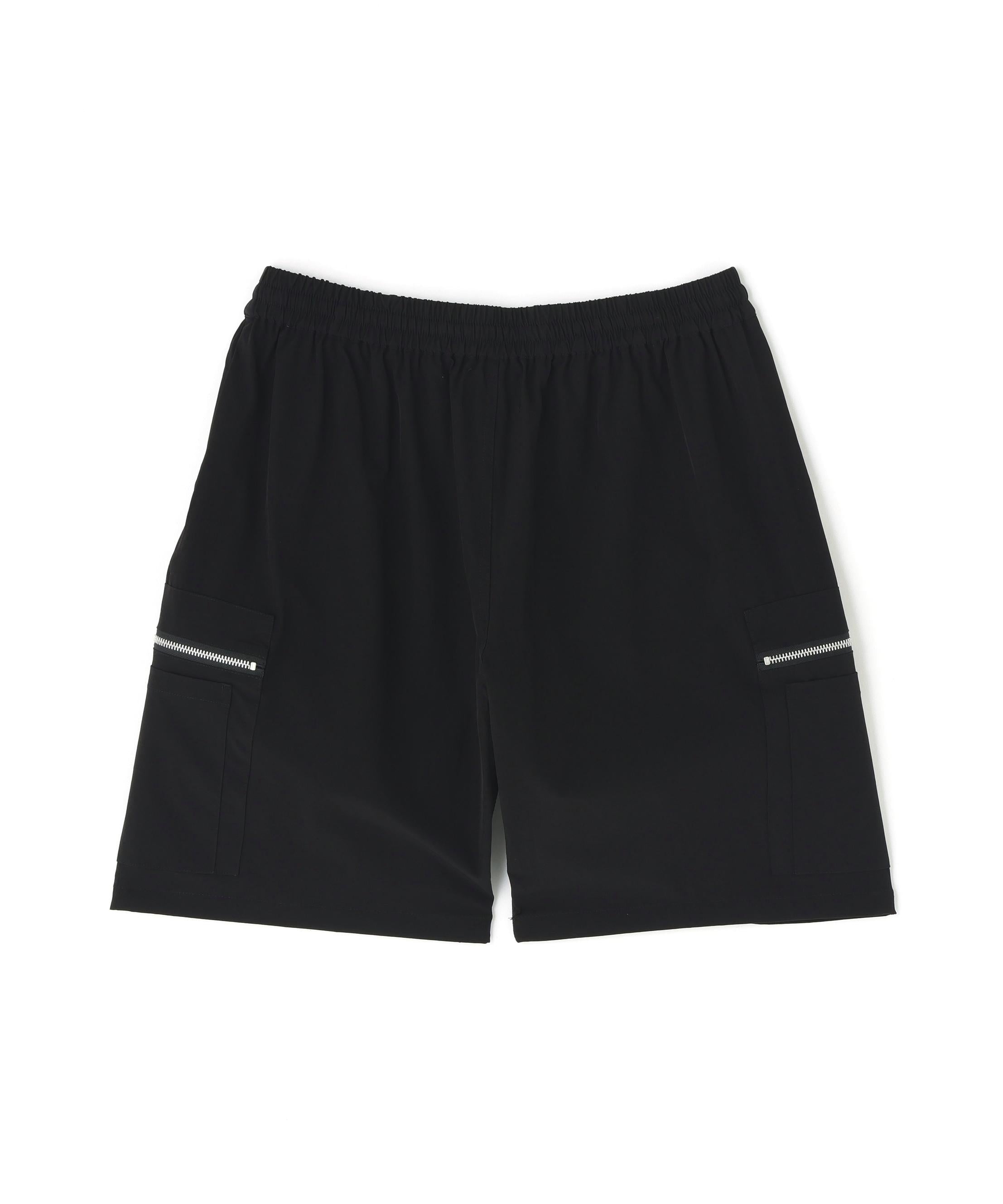 DankeSchon/ダンケシェーン/PTWILL FLAP CARGO SHORTS ブラック