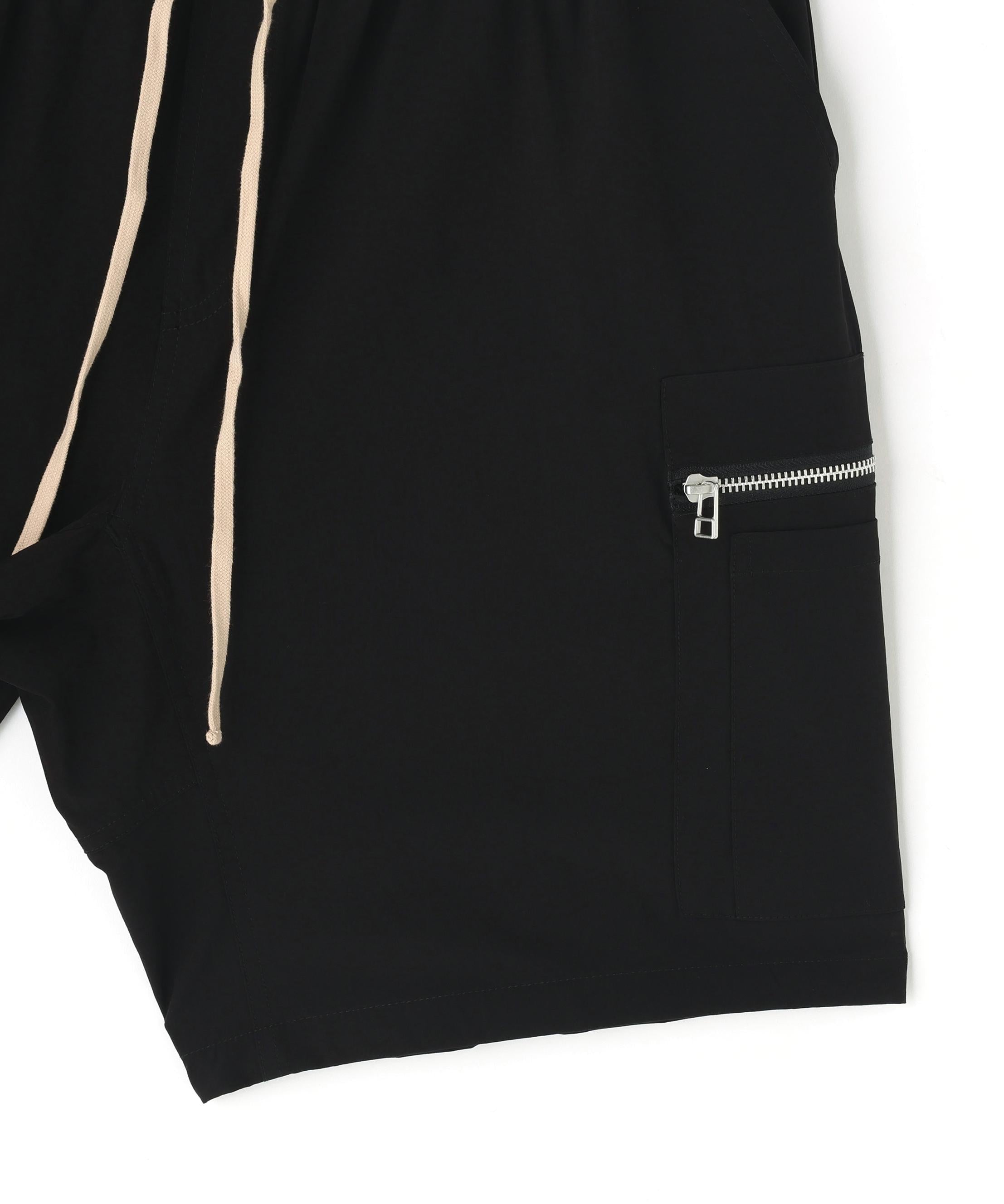 DankeSchon/ダンケシェーン/PTWILL FLAP CARGO SHORTS ブラック