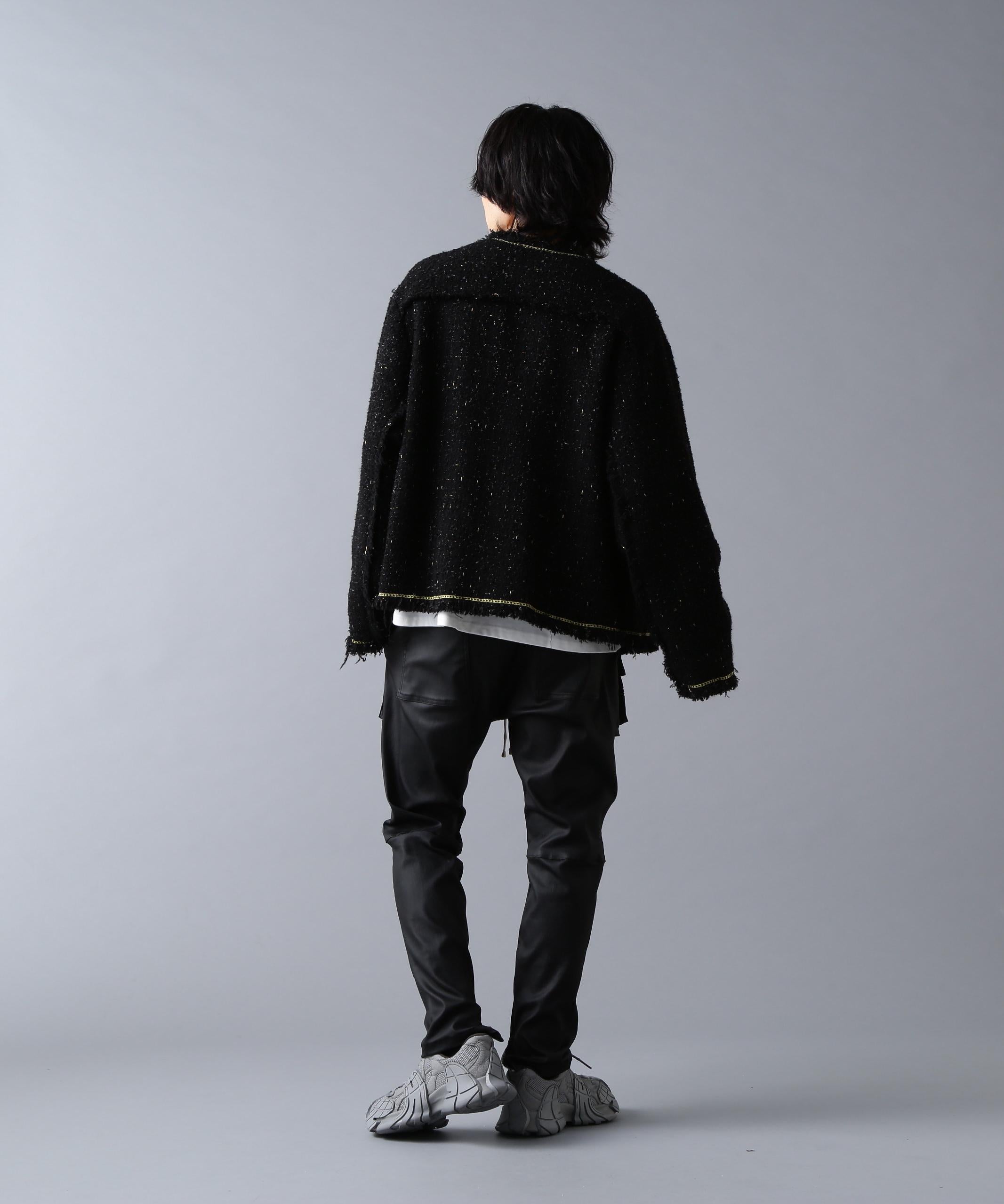 DankeSchon/ダンケシェーン/CHAIN EMR>OIDE>Y TWEED JACKET ブラック