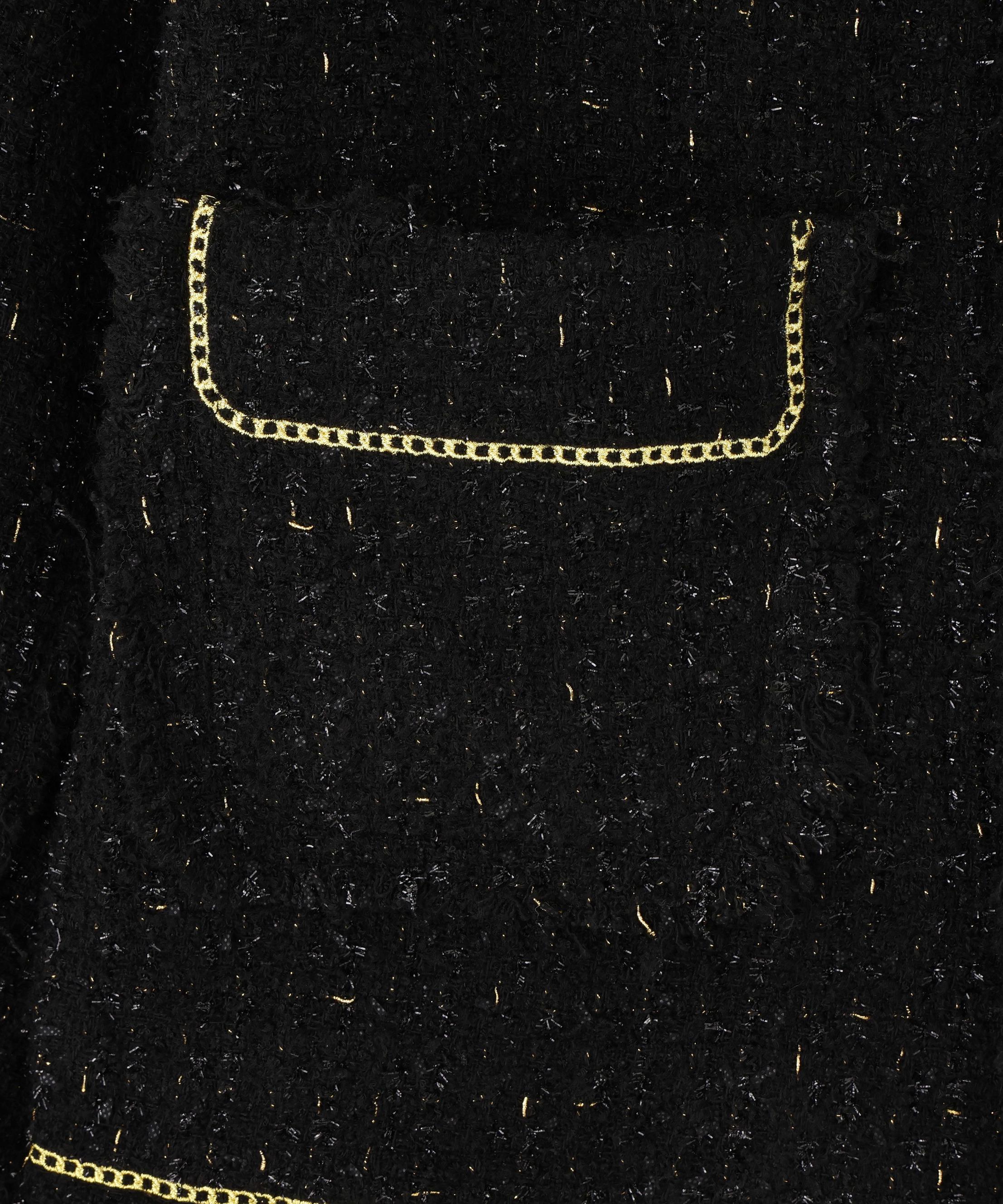 DankeSchon/ダンケシェーン/CHAIN EMR>OIDE>Y TWEED JACKET ブラック
