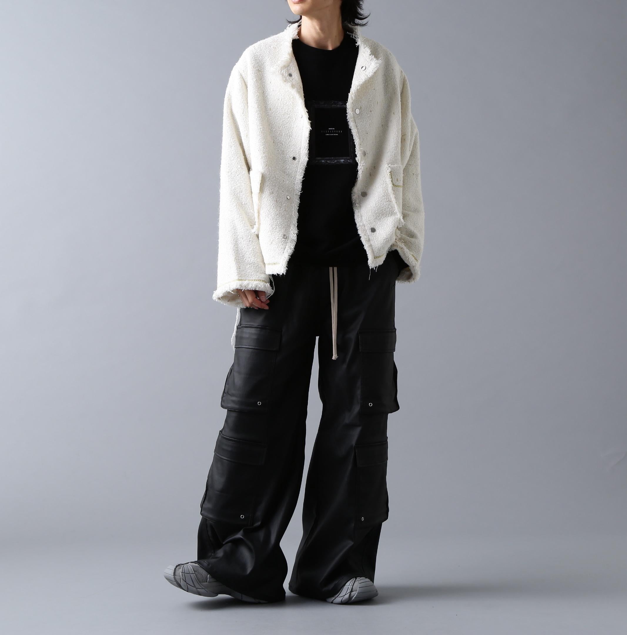 DankeSchon/ダンケシェーン/CHAIN EMR>OIDE>Y TWEED JACKET ホワイト