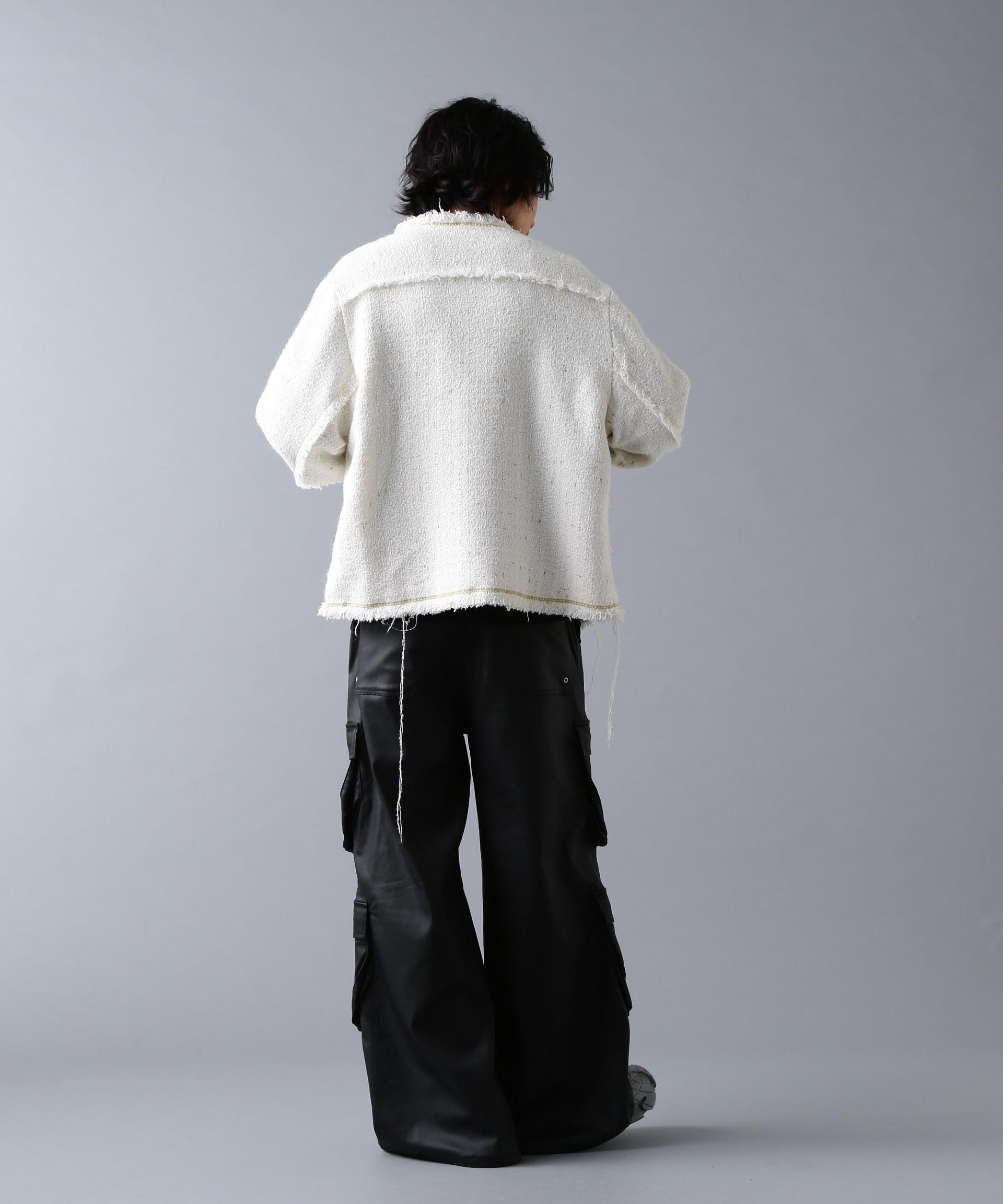 DankeSchon/ダンケシェーン/CHAIN EMR>OIDE>Y TWEED JACKET ホワイト