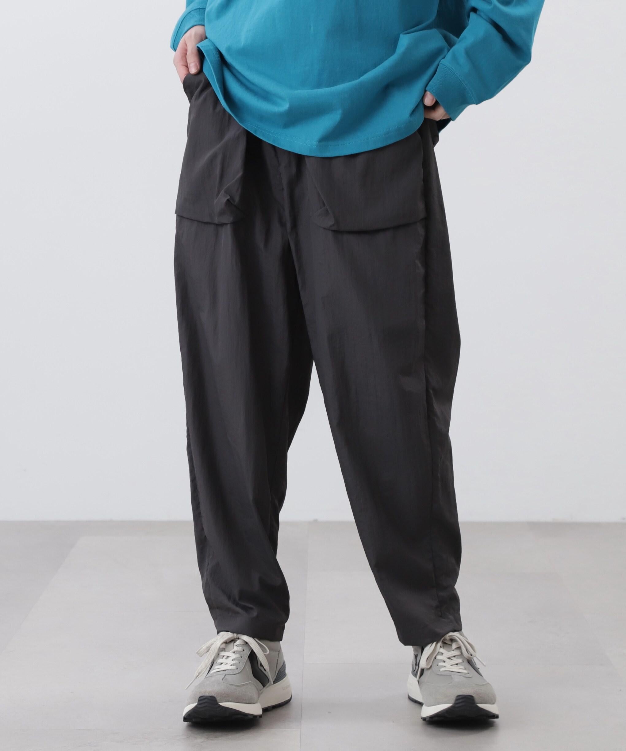 MANASTASH/マナスタッシュ/W>INKLE NYLON COCOON PANTS グレー