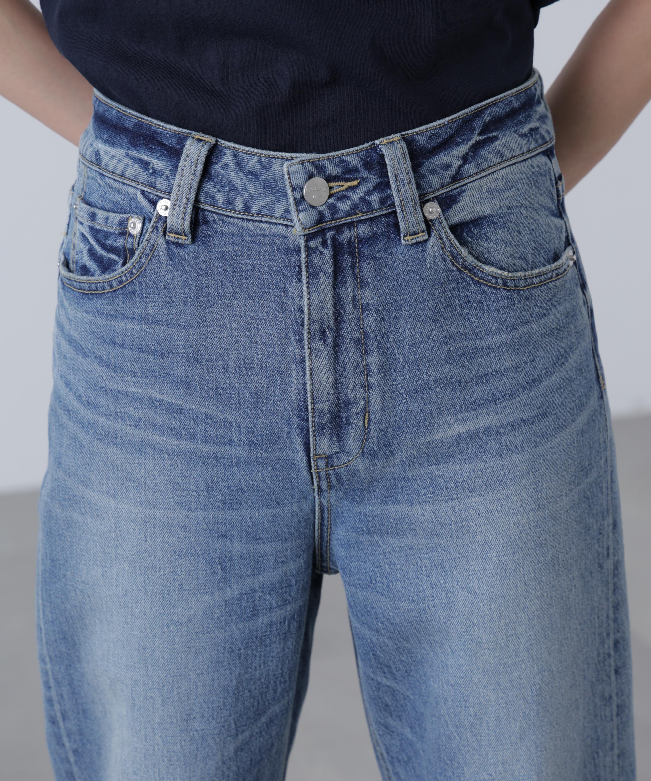 〈フリーズマート別注〉PICCADILLY ベーシックワイドデニムパンツ インディゴ2