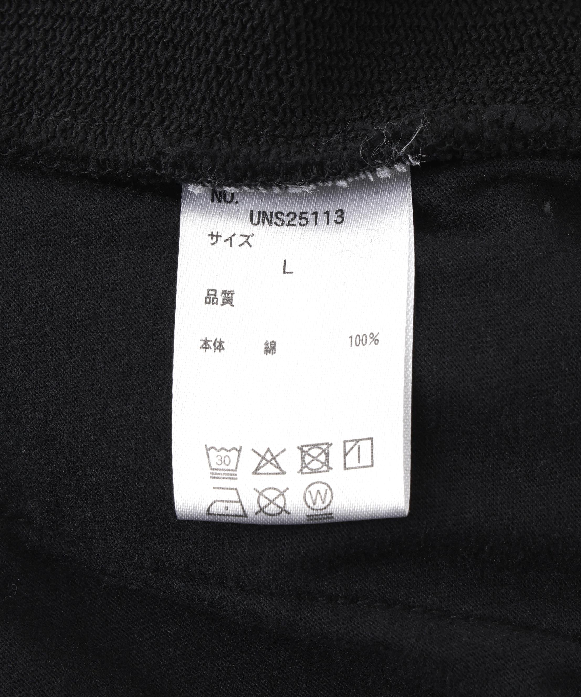 DankeSchon/ダンケシェーン/480HW SWEAT W-KNEE PAINTE> PANTS ブラック