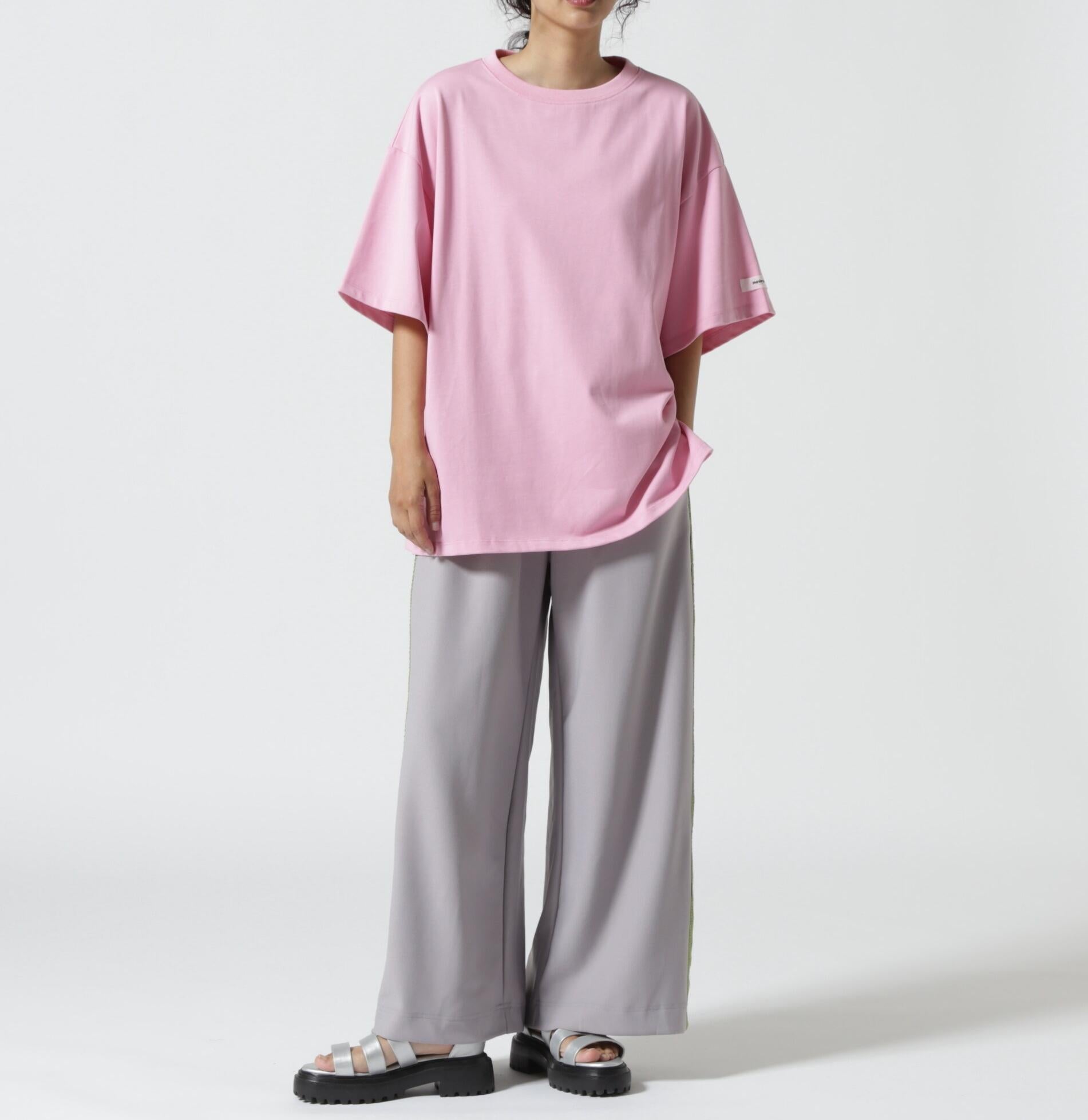 neuon/にゅうろん/オーバーサイズＴシャツ ピンク