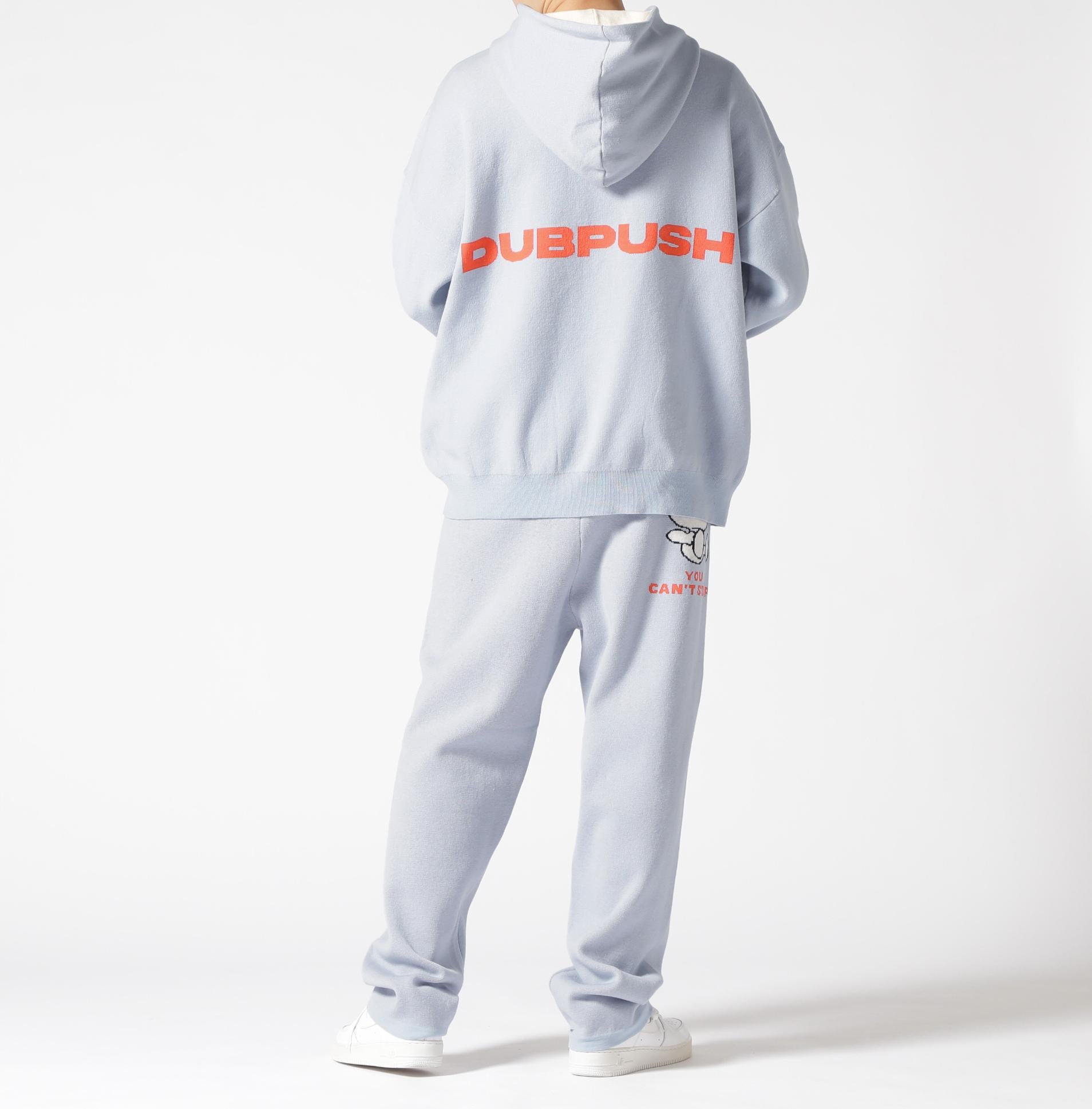 TAIN DOURLE PUSH/タインダブルプッシュ/Exc. KNIT HOODIE ブルー