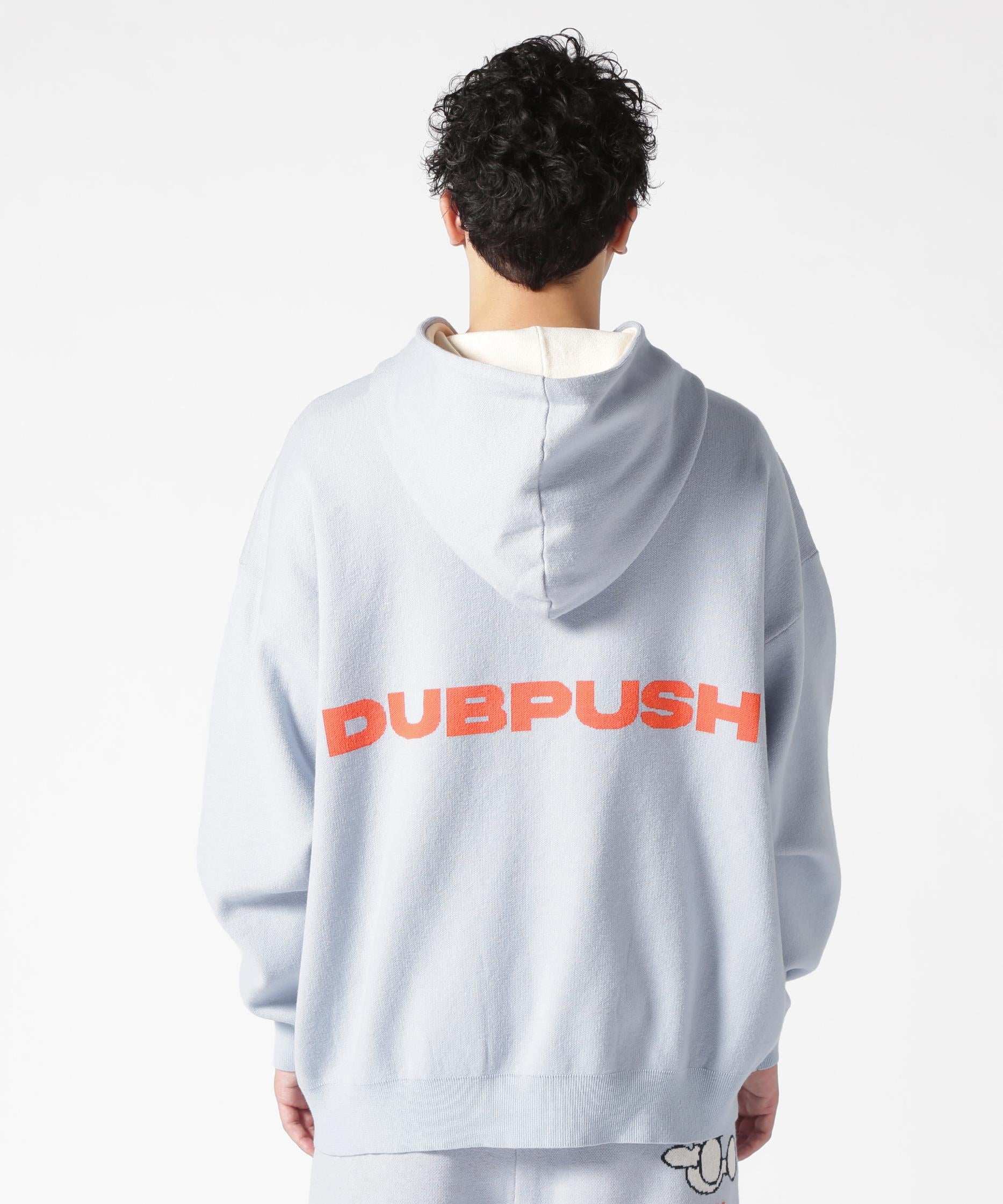 TAIN DOURLE PUSH/タインダブルプッシュ/Exc. KNIT HOODIE ブルー
