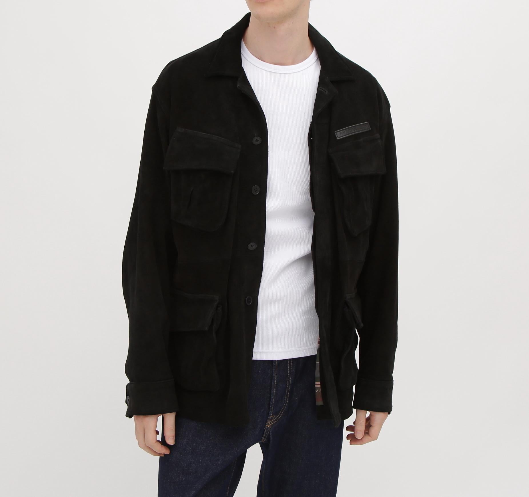 GOAT SUEDE JUNGLE FATIGUE JACKET ブラック