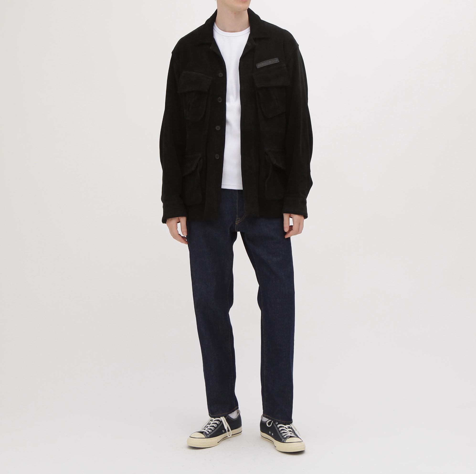 GOAT SUEDE JUNGLE FATIGUE JACKET ブラック