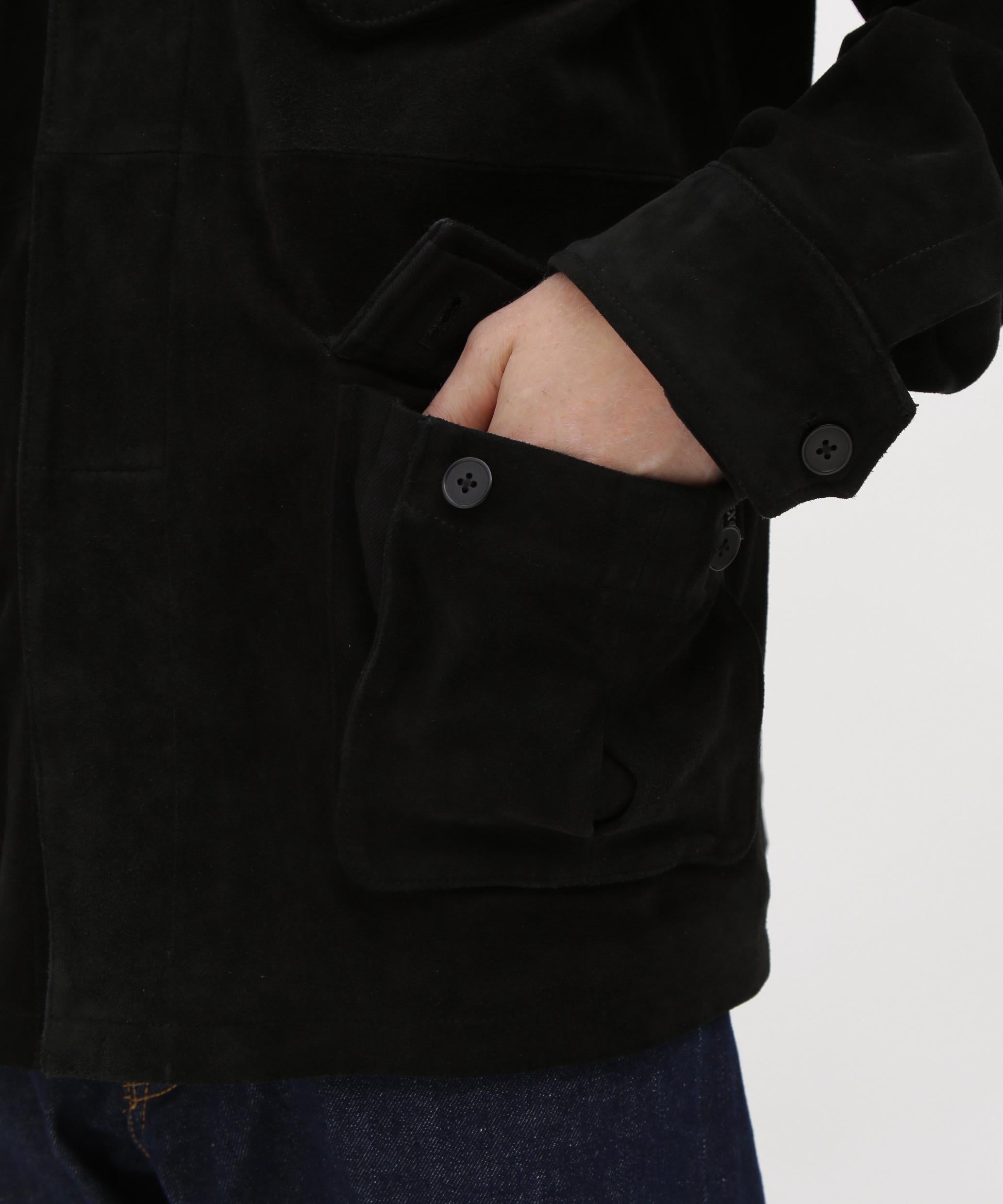 GOAT SUEDE JUNGLE FATIGUE JACKET ブラック
