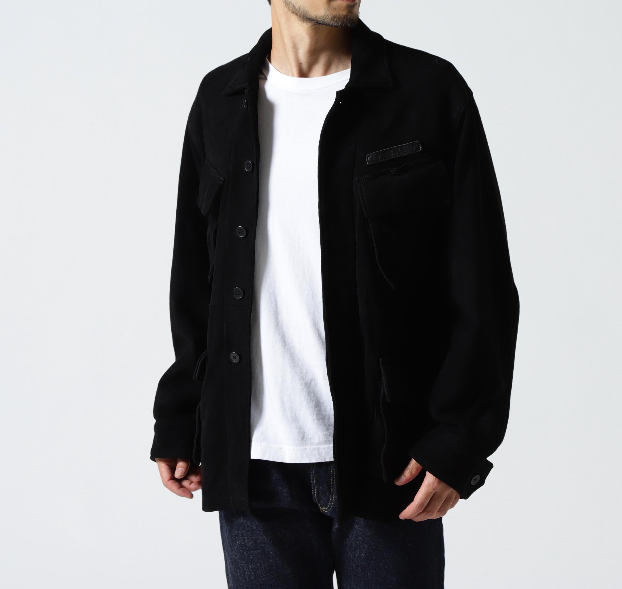 GOAT SUEDE JUNGLE FATIGUE JACKET ブラック