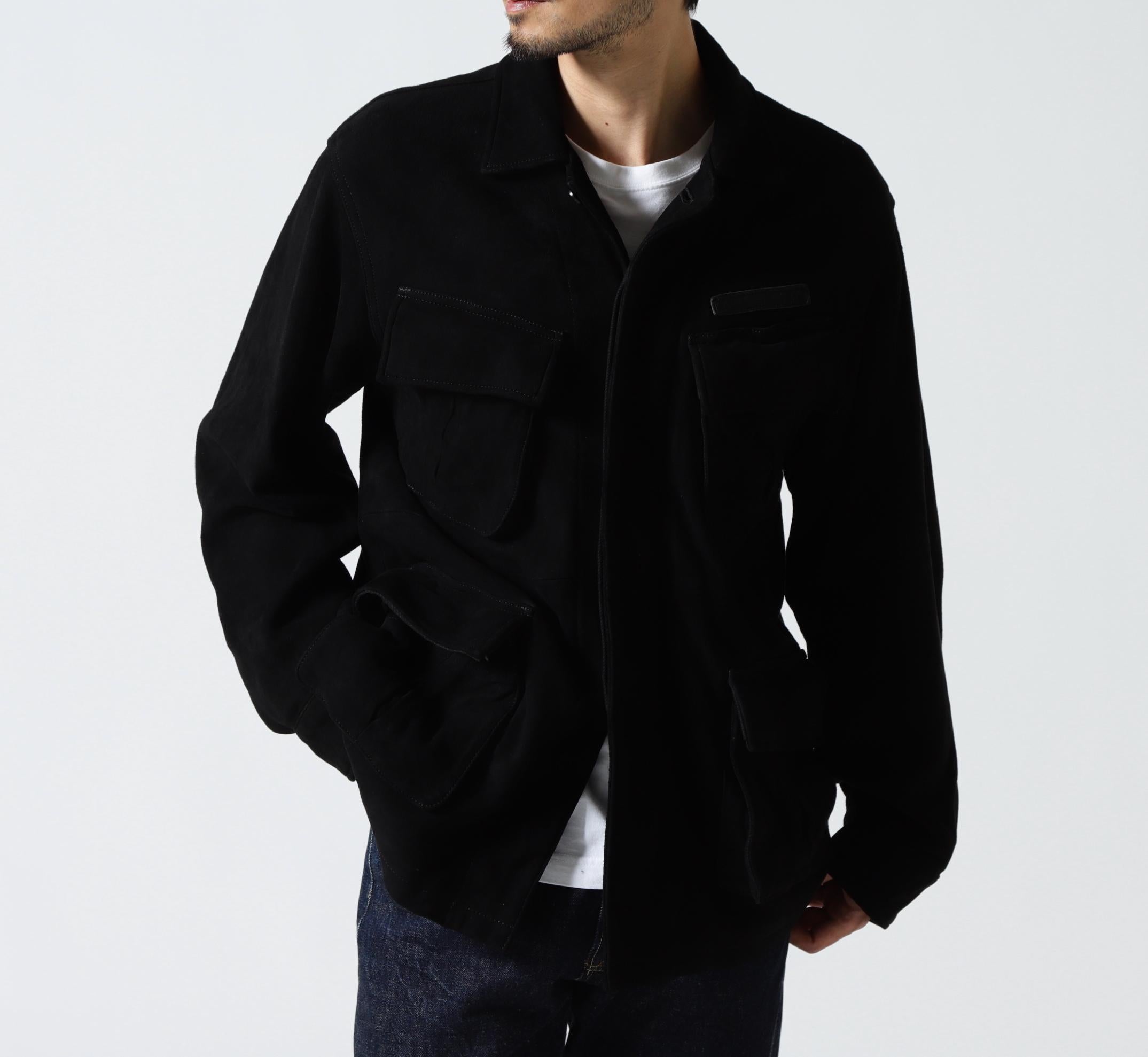 GOAT SUEDE JUNGLE FATIGUE JACKET ブラック