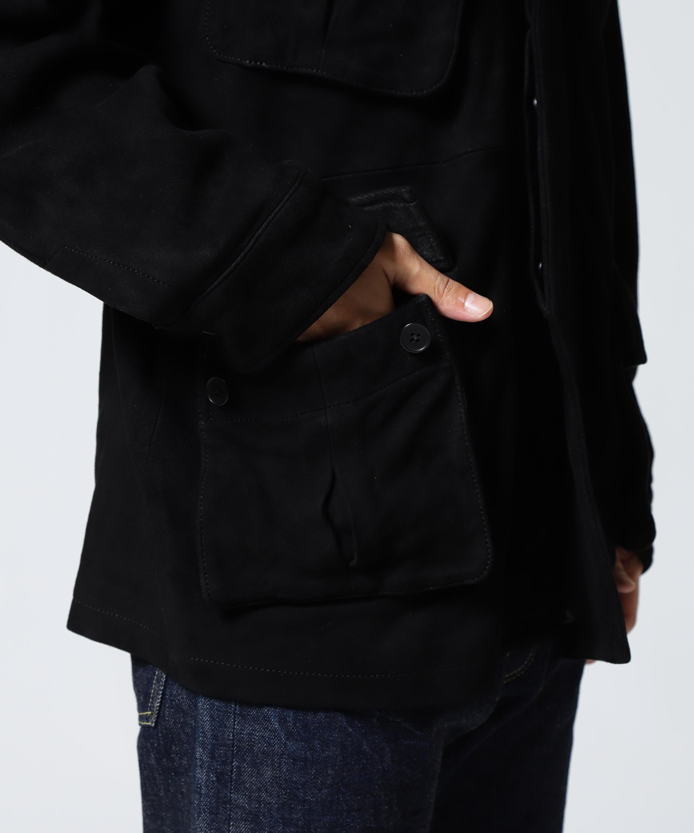 GOAT SUEDE JUNGLE FATIGUE JACKET ブラック