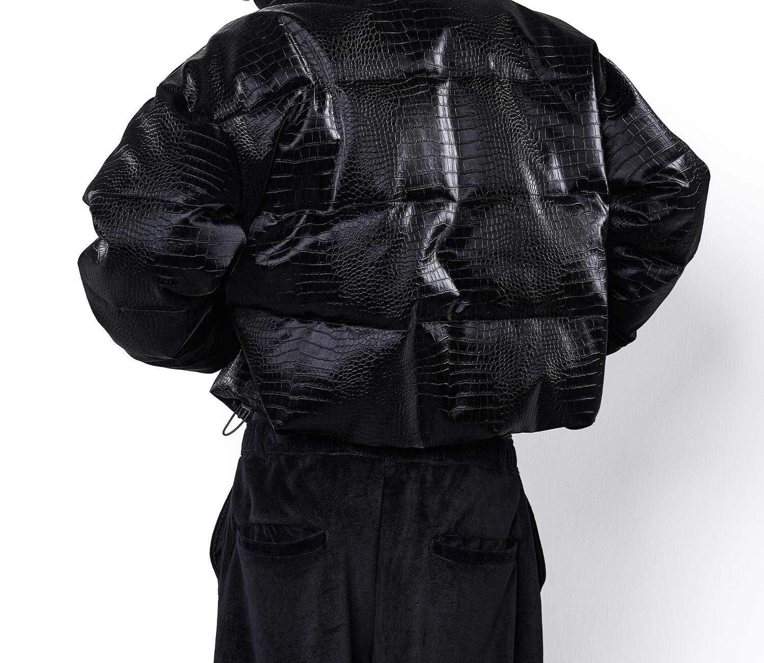 DankeSchon/Danke Schön/PU Short Blouson Crocodile