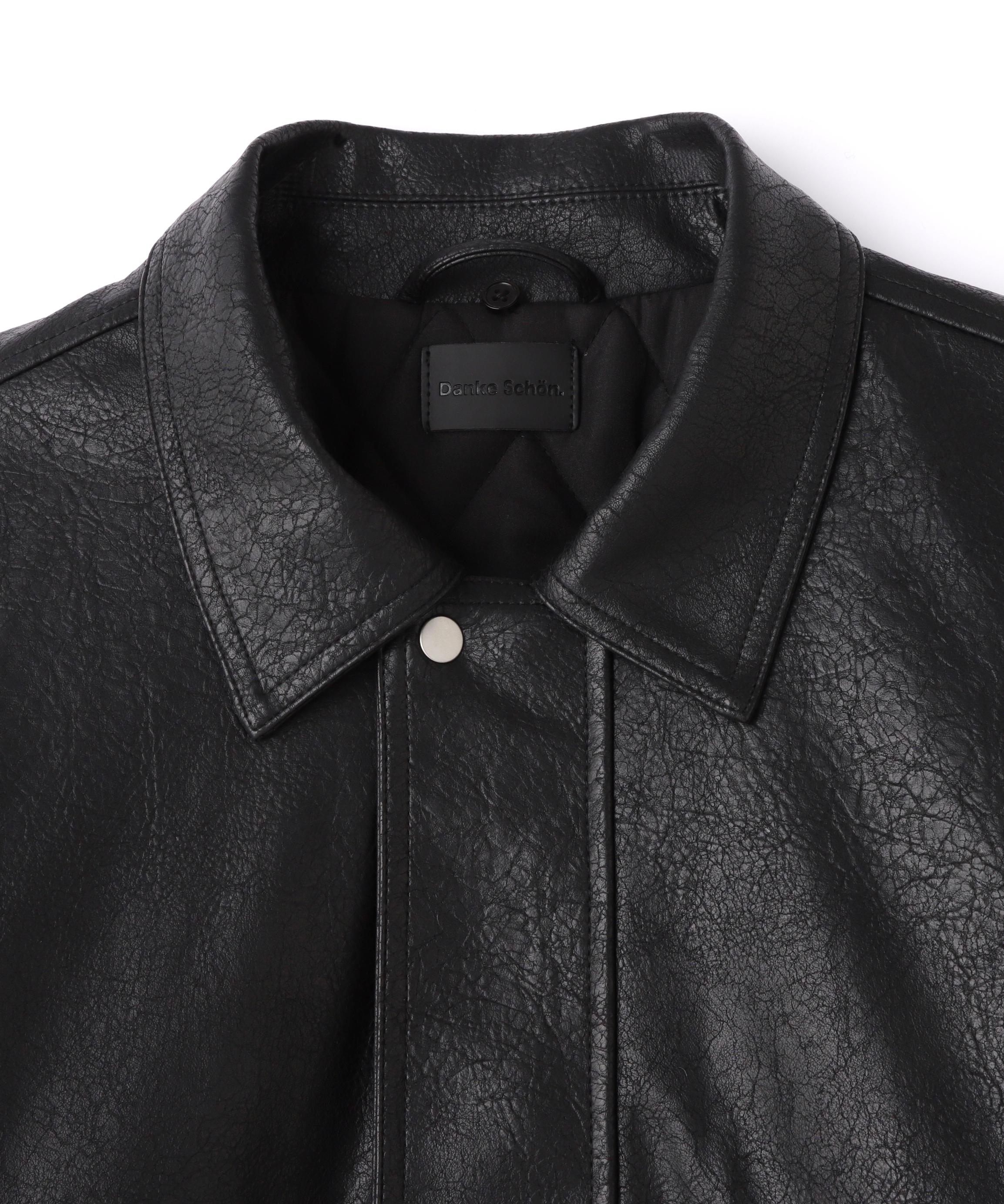 DankeSchon/ダンケシェーン/PU LEATHER A2 BLOUSON