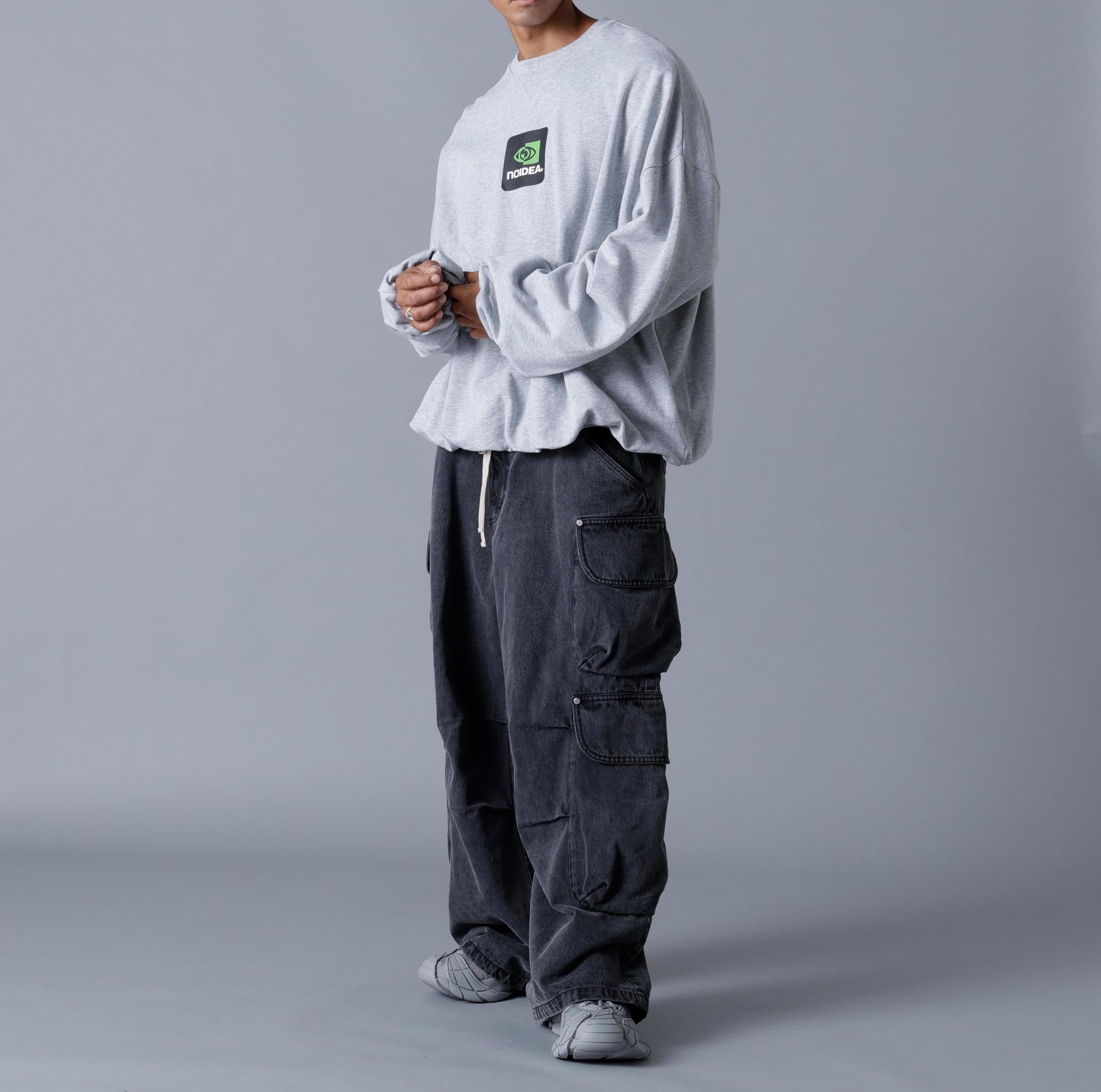 DankeSchon/ダンケシェーン/12OZ CHEMICAL DENIM CARGO PANTS ブラック