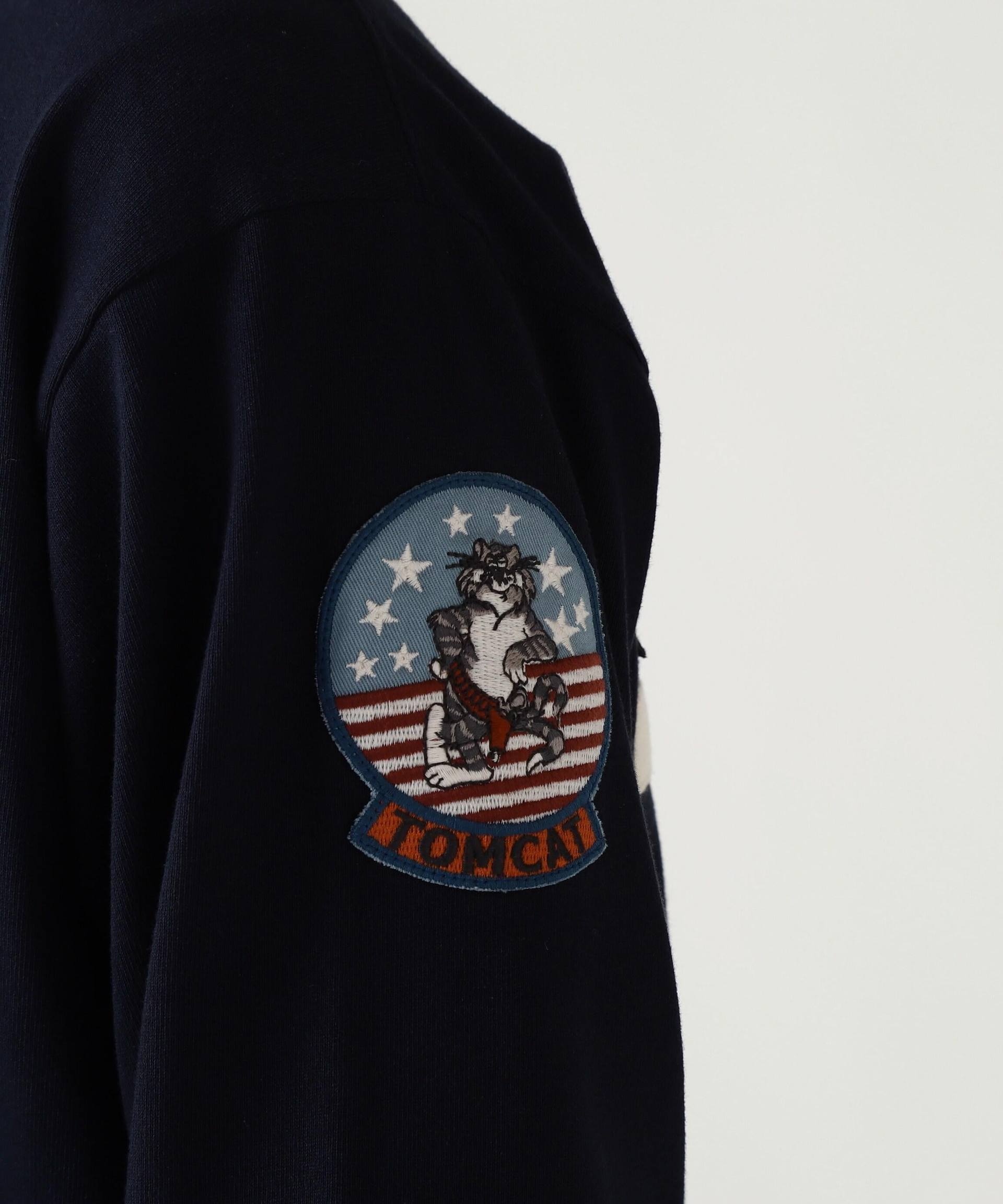 LONG SLEEVE T-SHI>T TOPGUN / 長袖 Tシャツ トップガン ネイビー