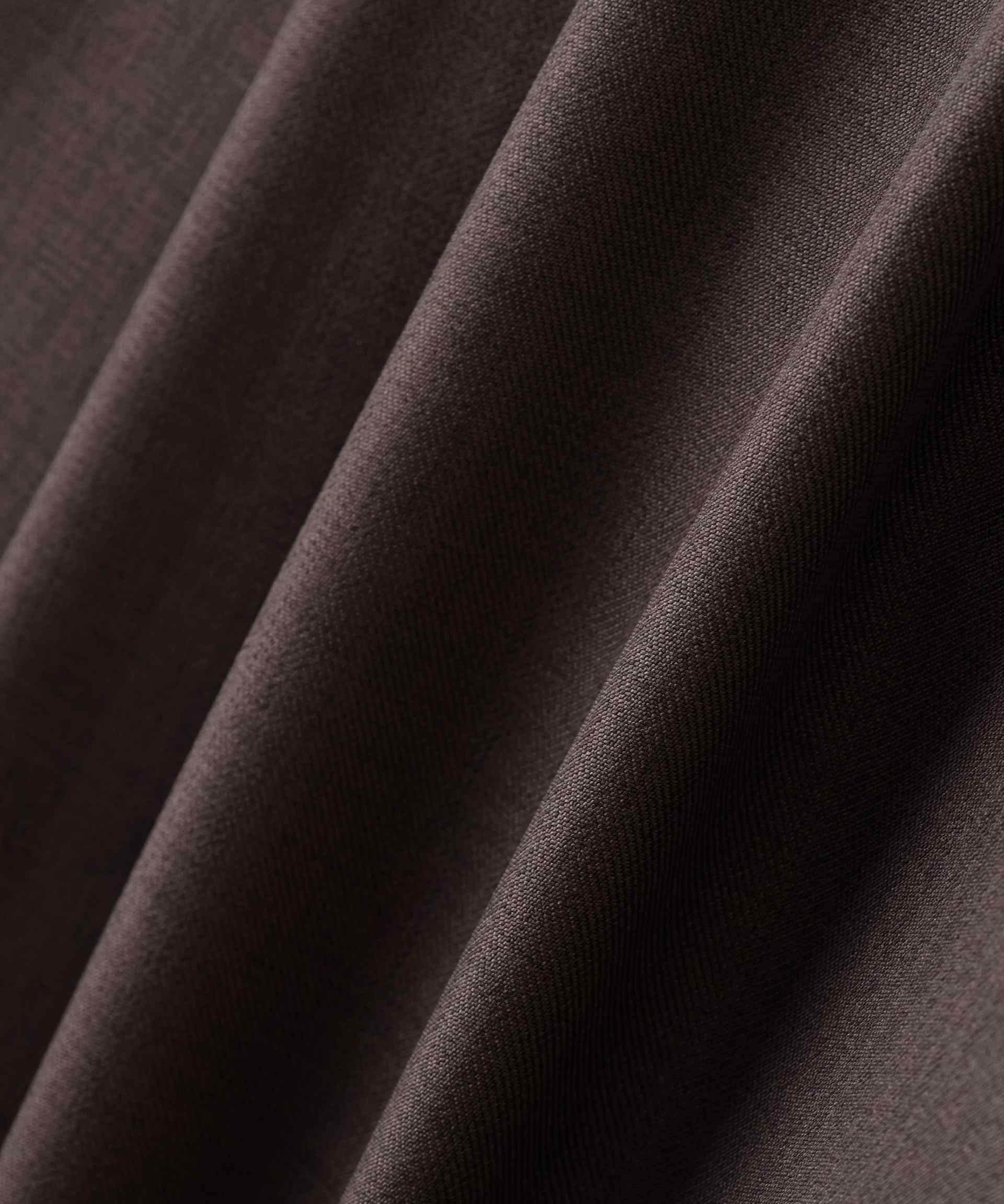 細ベルト付きワイドパンツ チャコール