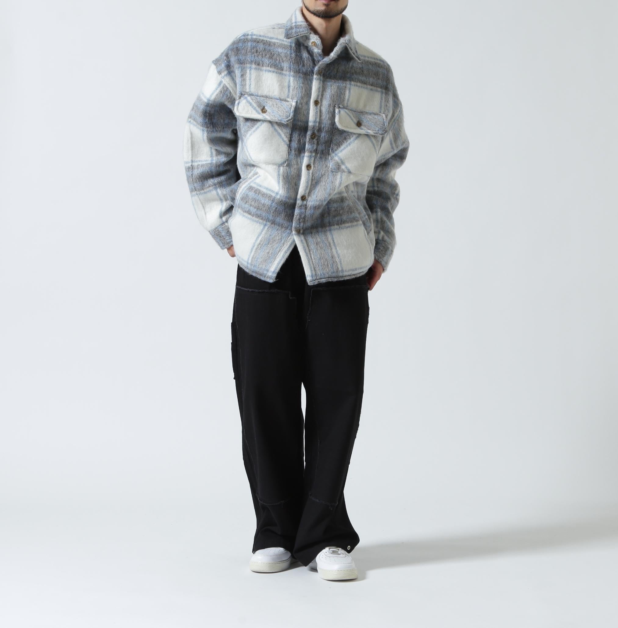 FR(13)NDS/フレンズ/Shaggy Check BLOUSON ブルー