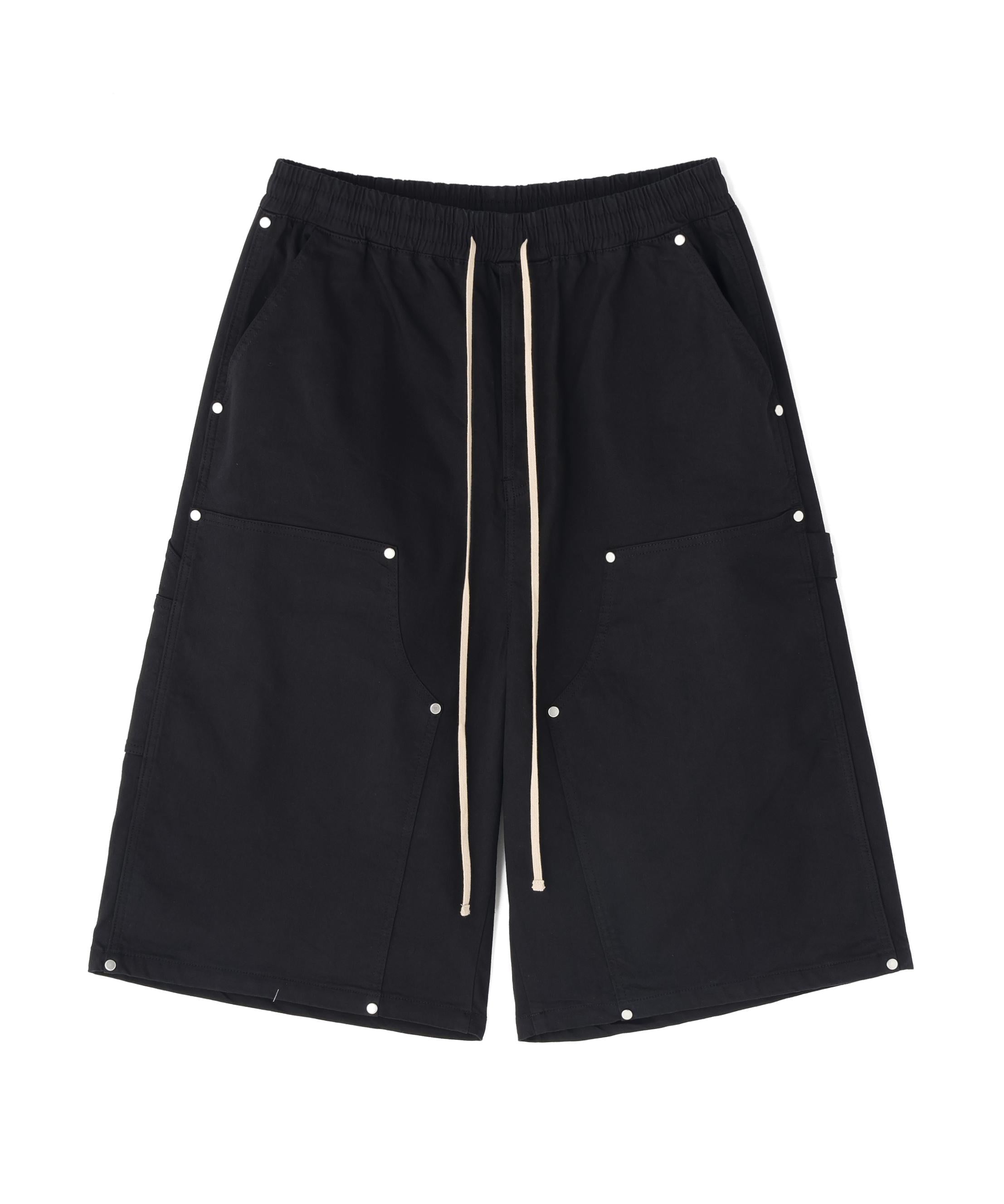 DankeSchon/ダンケシェーン/TCBLK W-KNEE SHORTS ブラック
