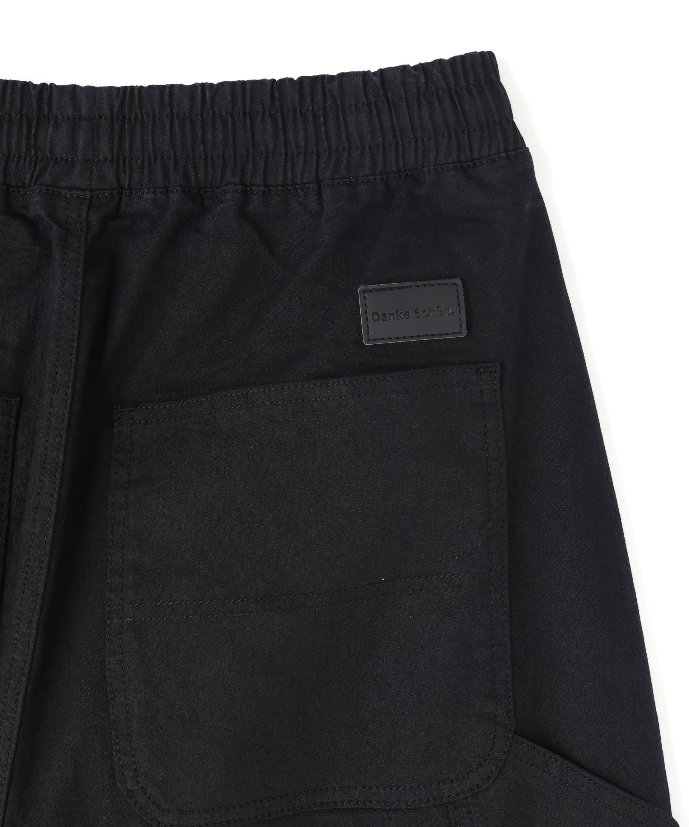 DankeSchon/ダンケシェーン/TCBLK W-KNEE SHORTS ブラック