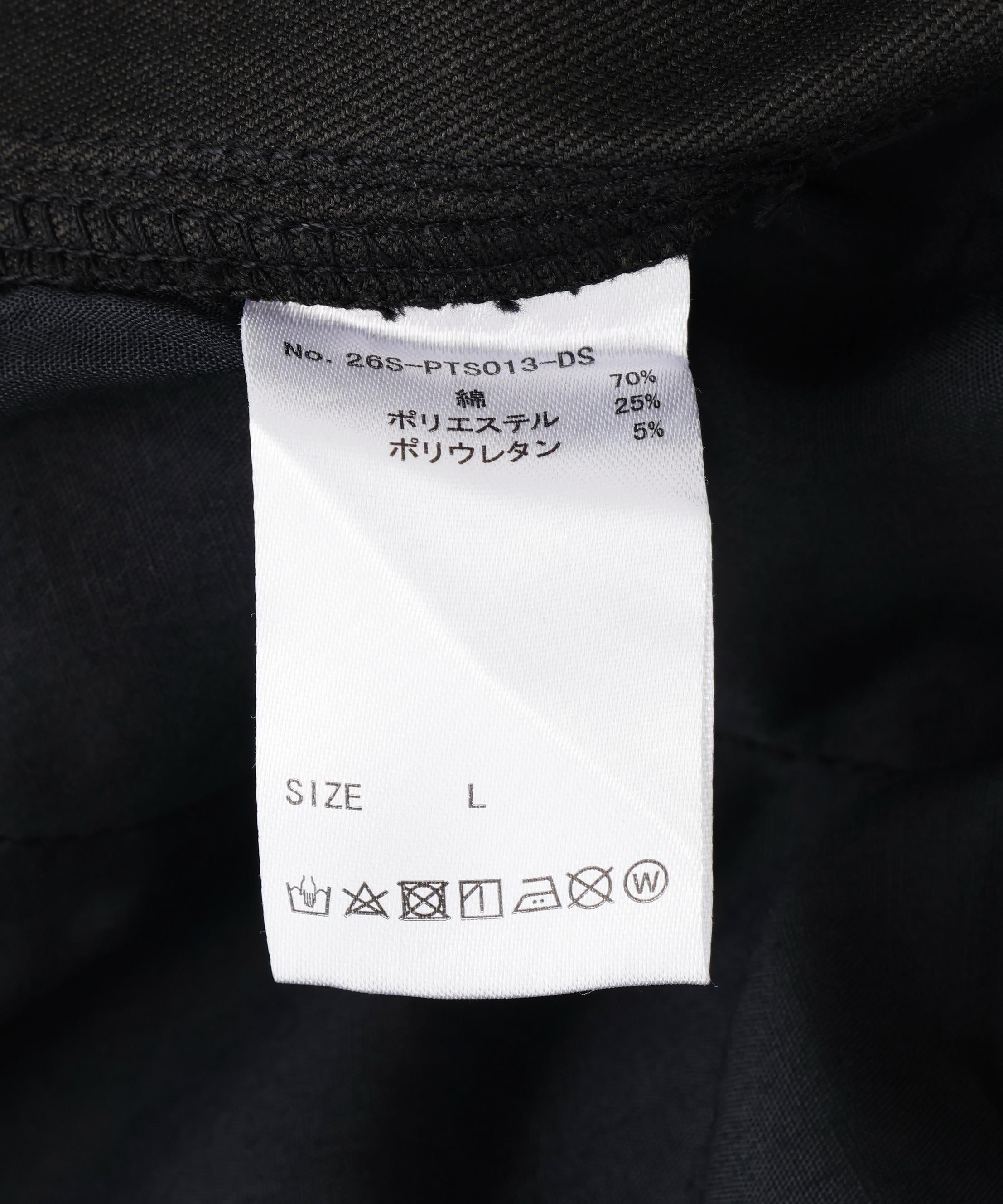 DankeSchon/ダンケシェーン/TCBLK W-KNEE SHORTS ブラック