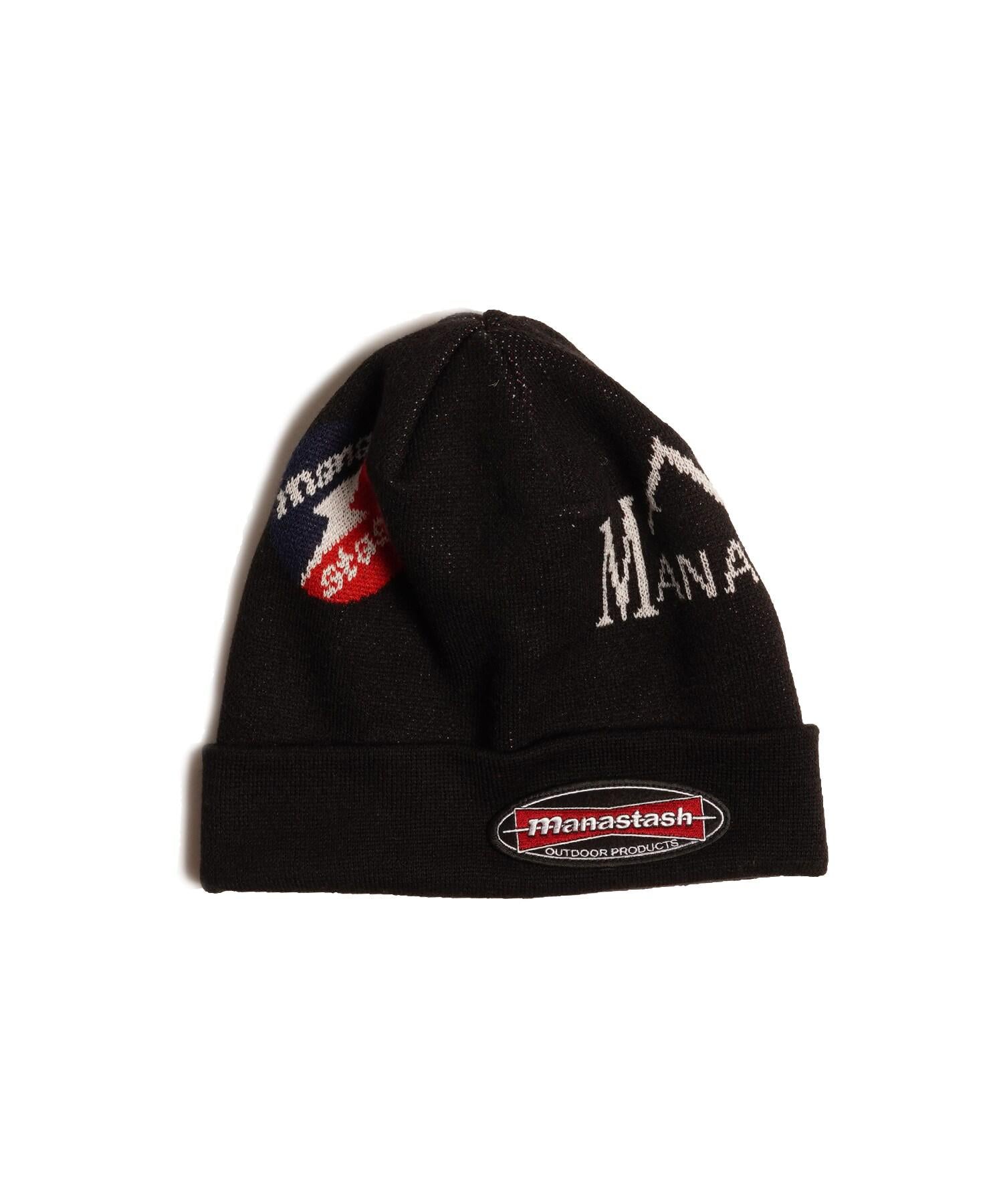 MANASTASH/マナスタッシュ/MULTI CLASSIC LOGO KNIT CAP ブラック